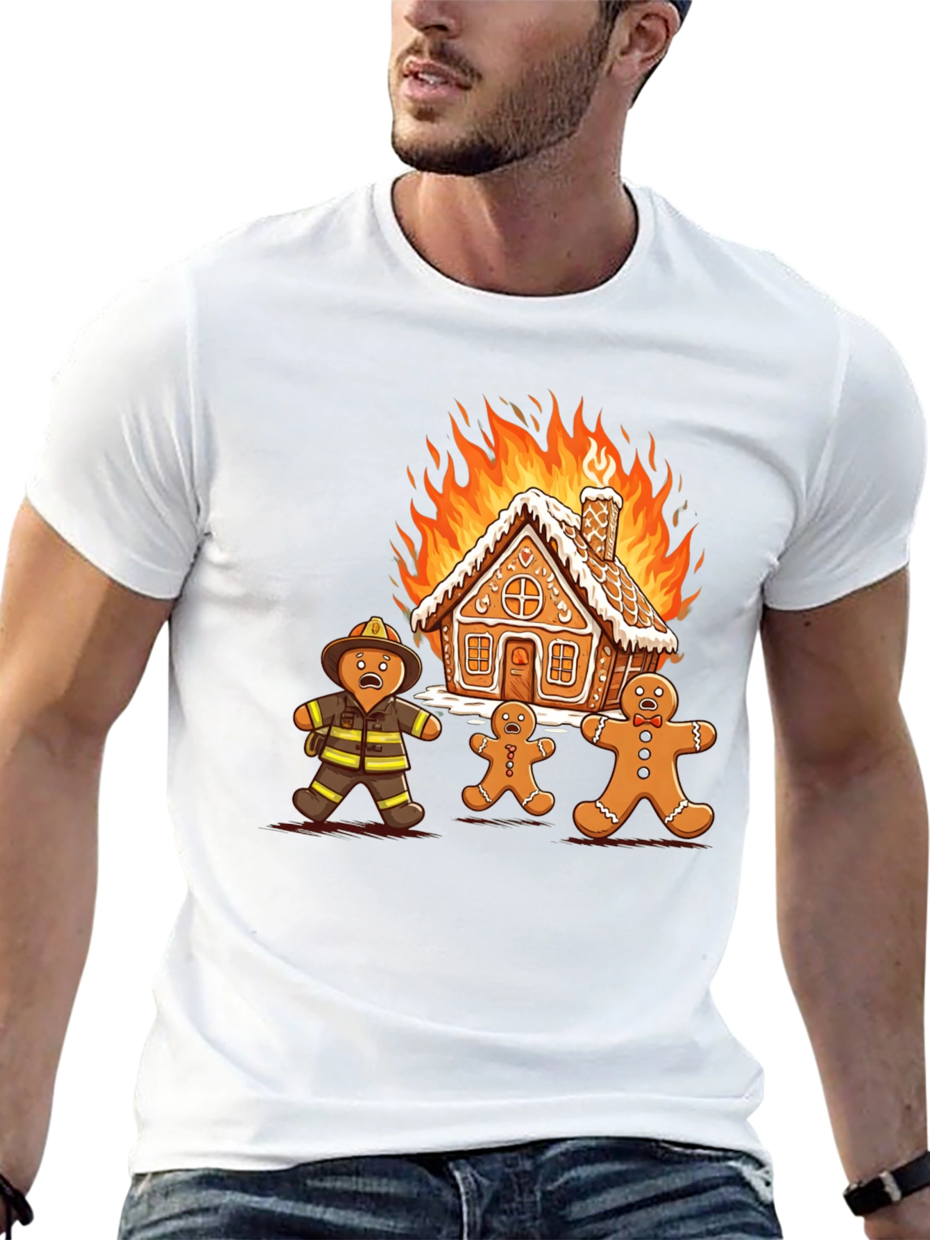 Gingerbread Inferno Graphic T-Shirt