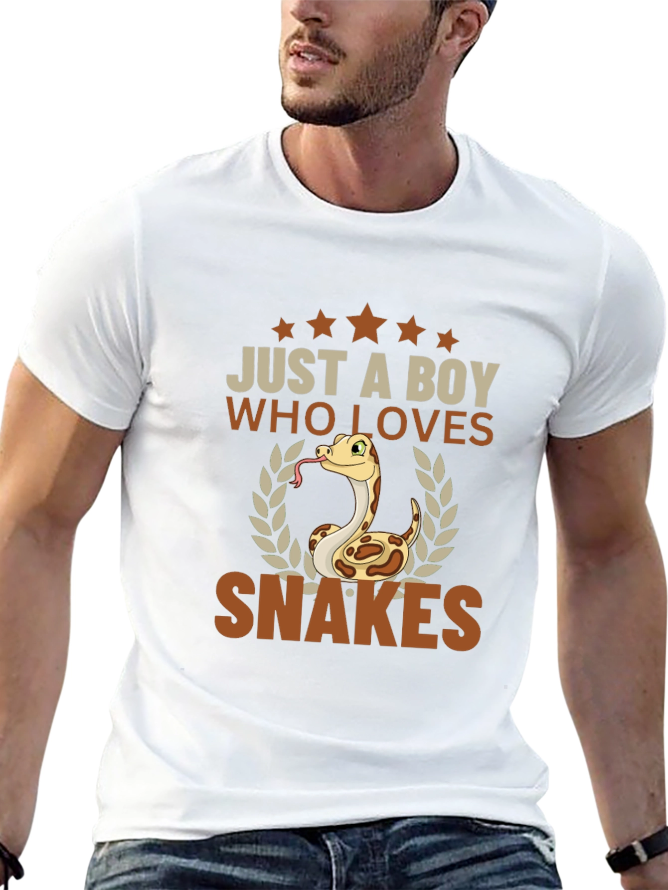 Boy Who Loves Snakes T-Shirt - Reptile Enthusiast Tee