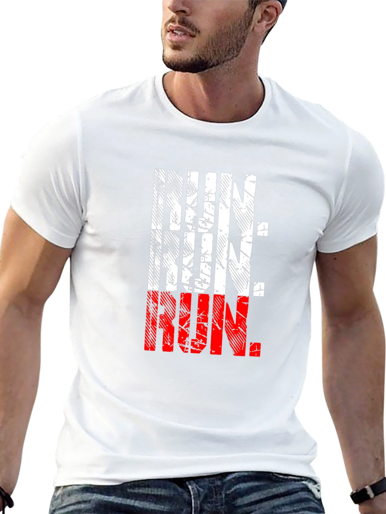 Run Graphic Tee - Black