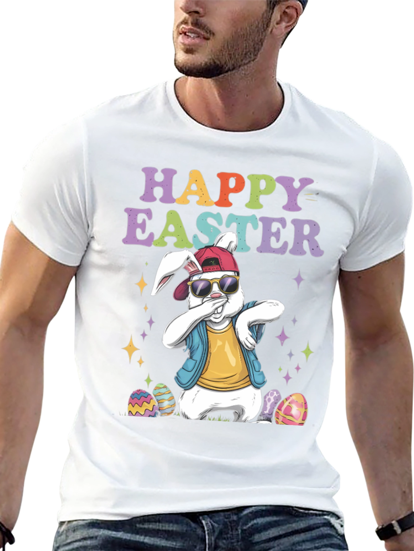 Happy Easter Dabbing Bunny T-Shirt
