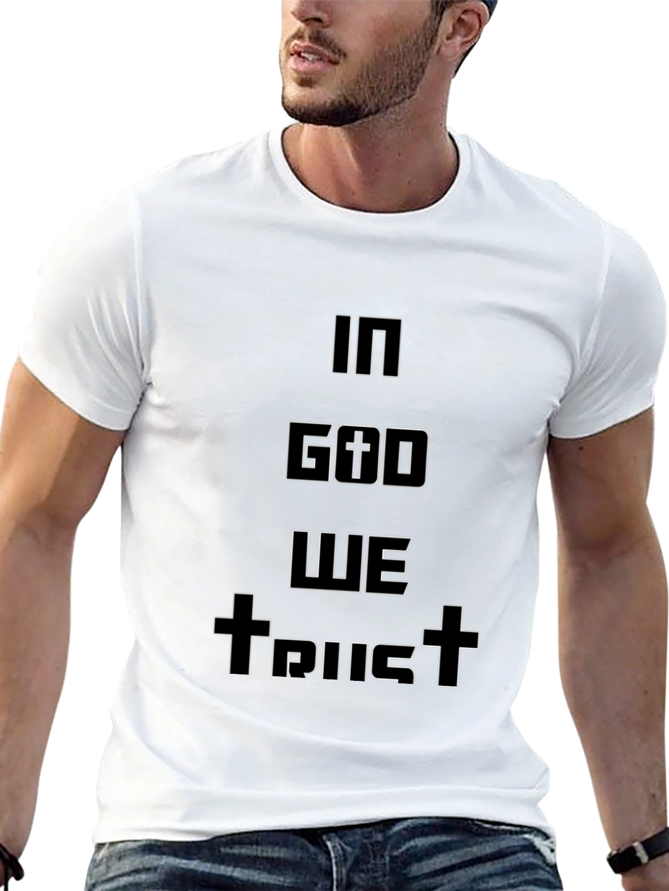 In God We Trust Graphic Tee - Black