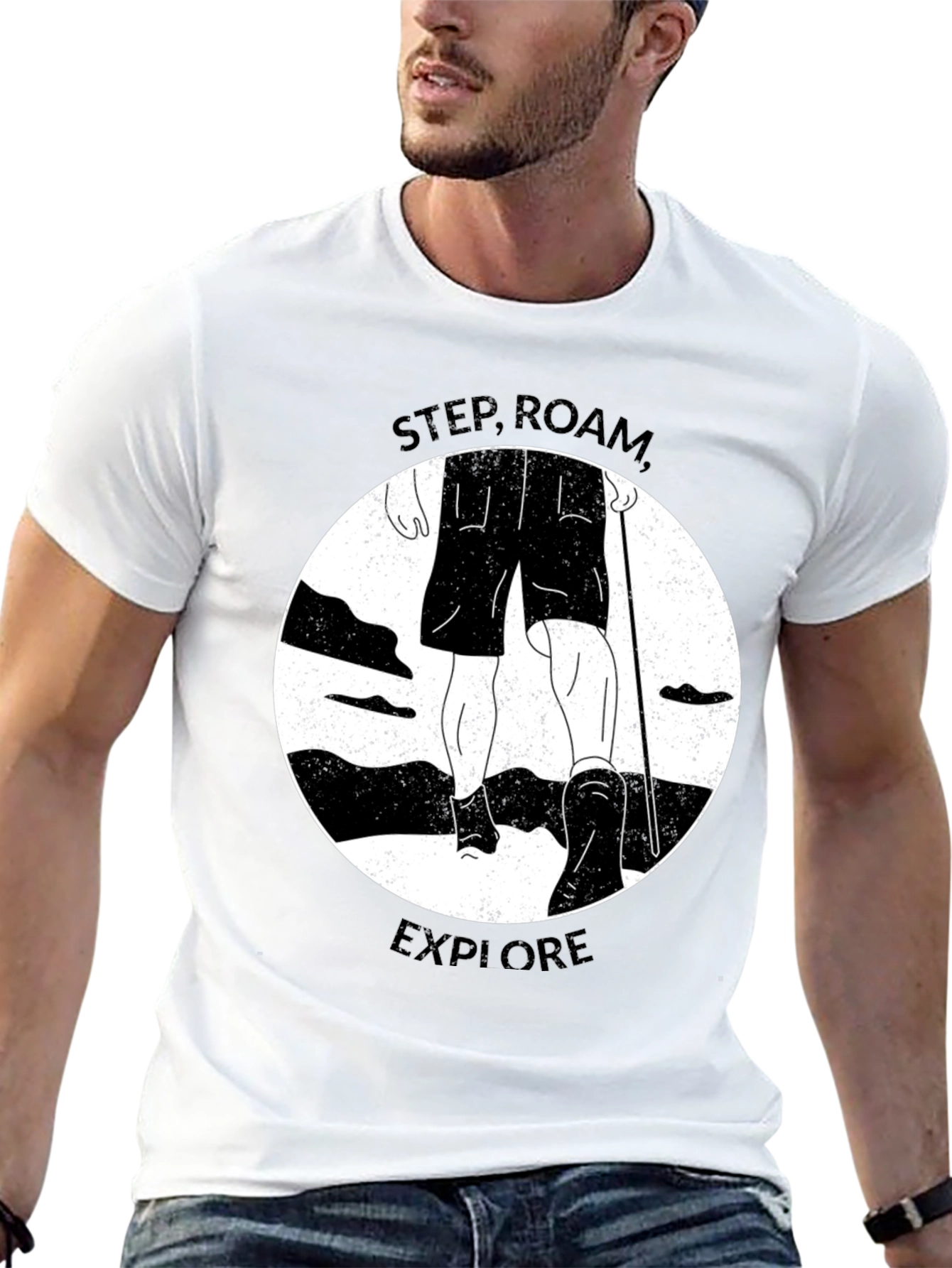 Step Roam Explore Graphic Tee