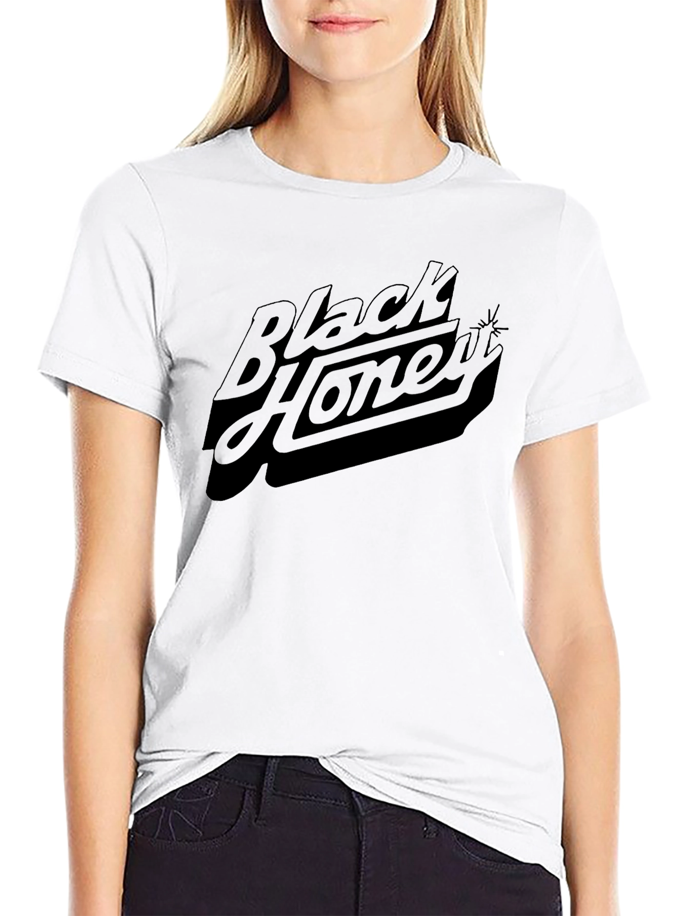 Black Honey Graphic Tee - Stylish & Comfortable