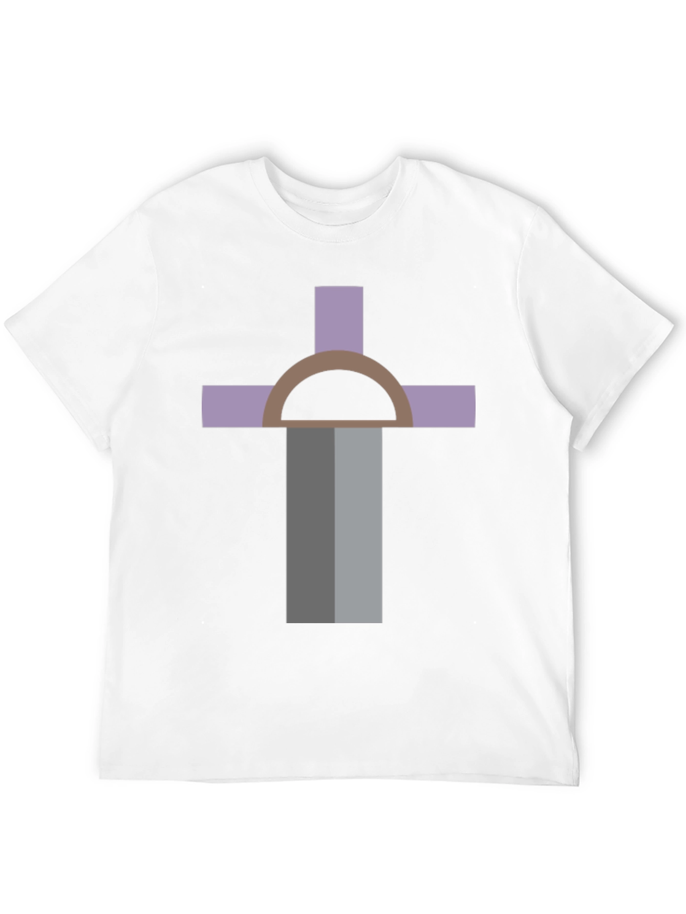 Modern Cross Graphic Black T-Shirt