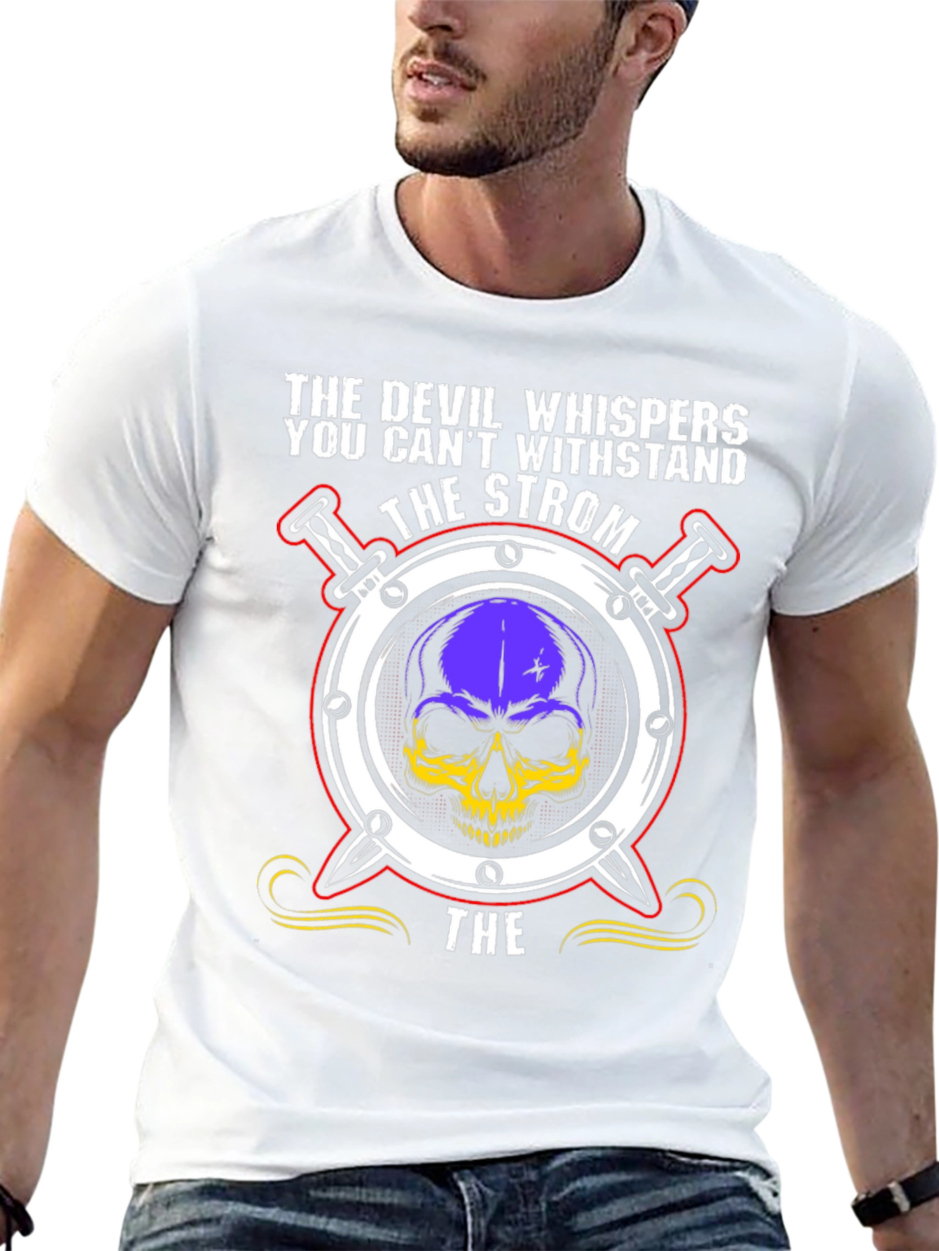 The Strom Devil Skull Graphic T-Shirt
