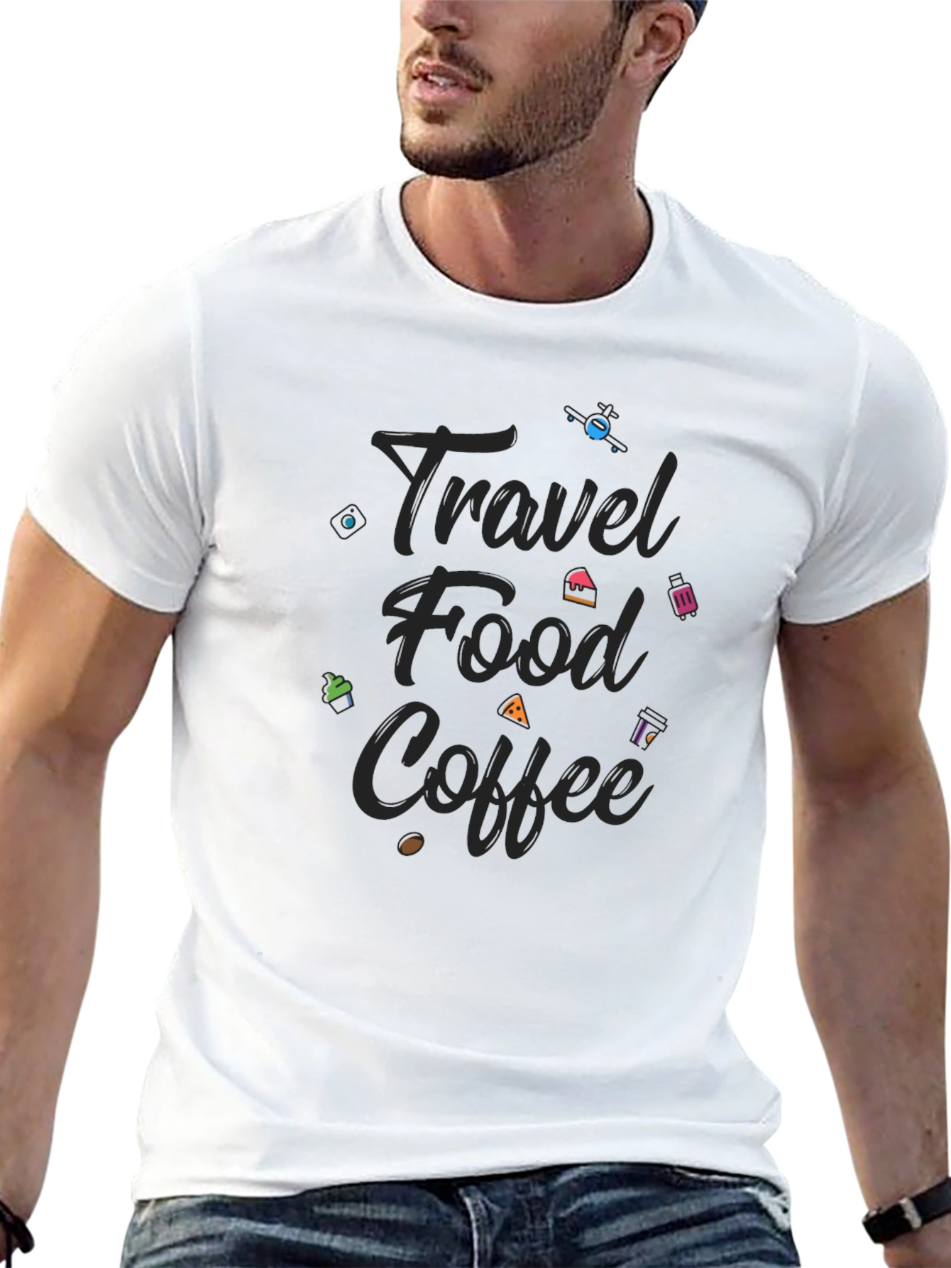 Travel Food Coffee Graphic Tee