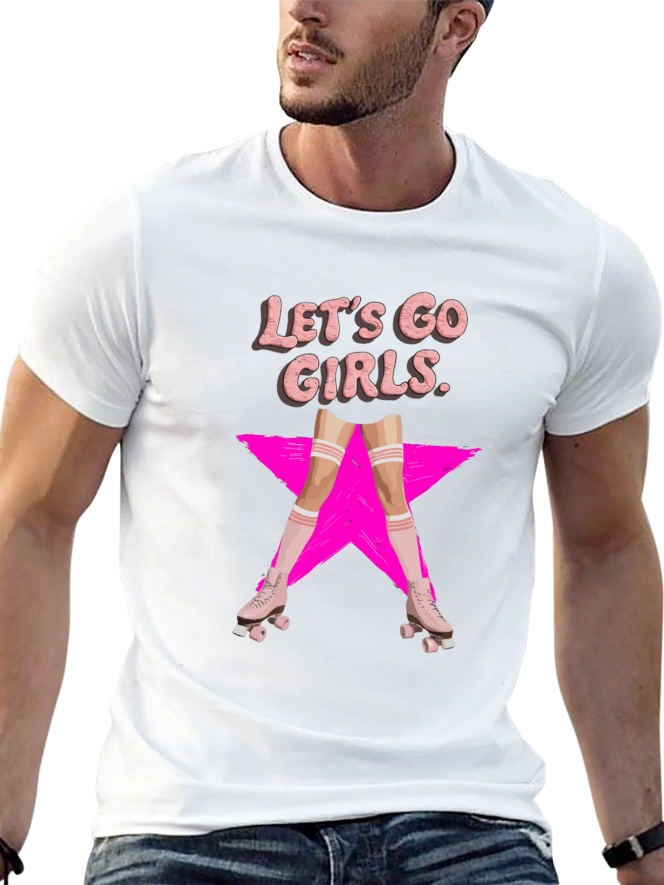 Lets Go Girls Roller Skate T-Shirt