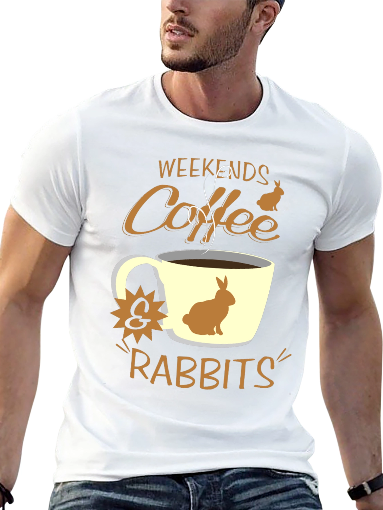 Weekend Coffee & Rabbits Graphic Tee