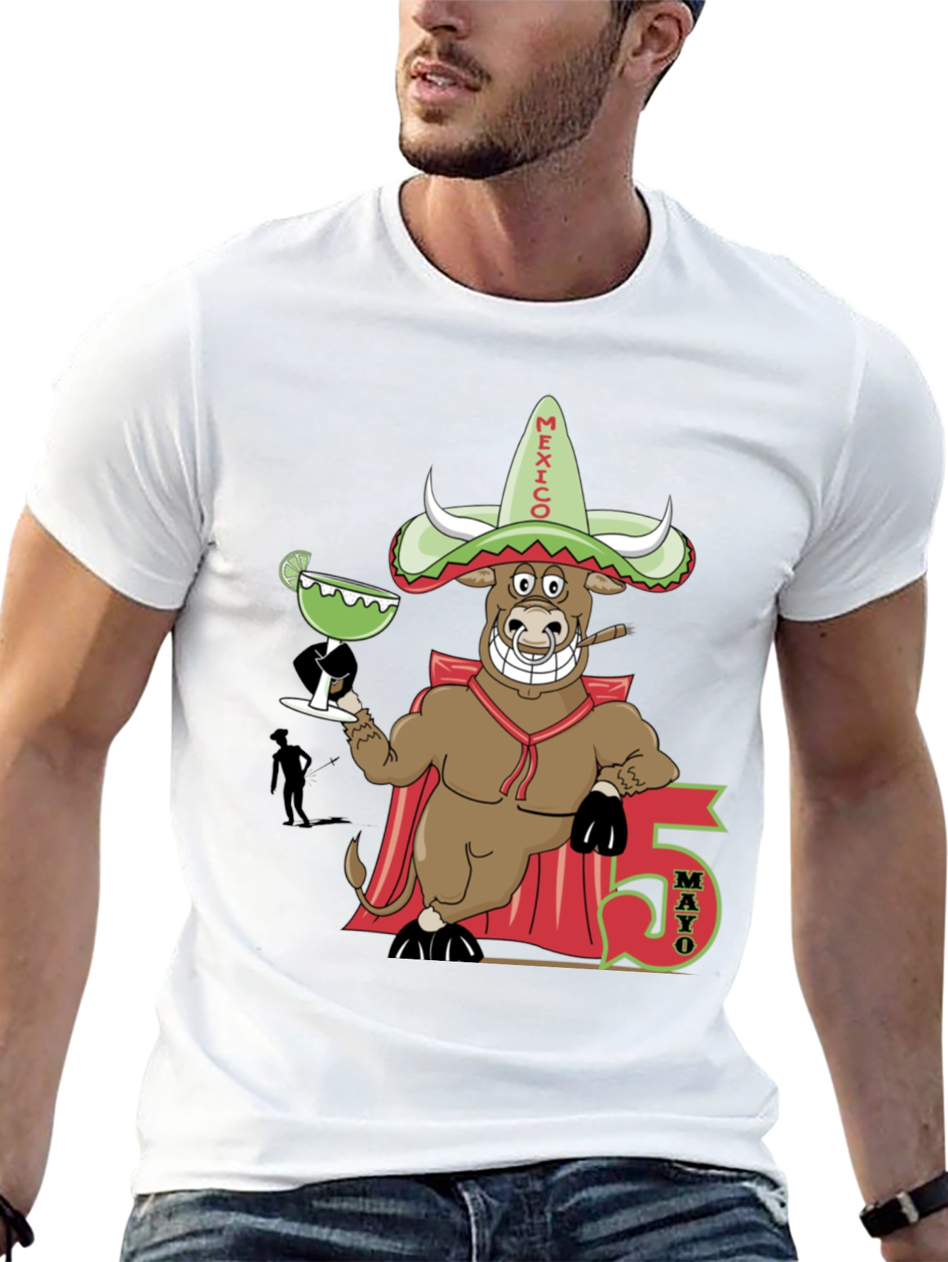 Cinco de Mayo Bull T-Shirt