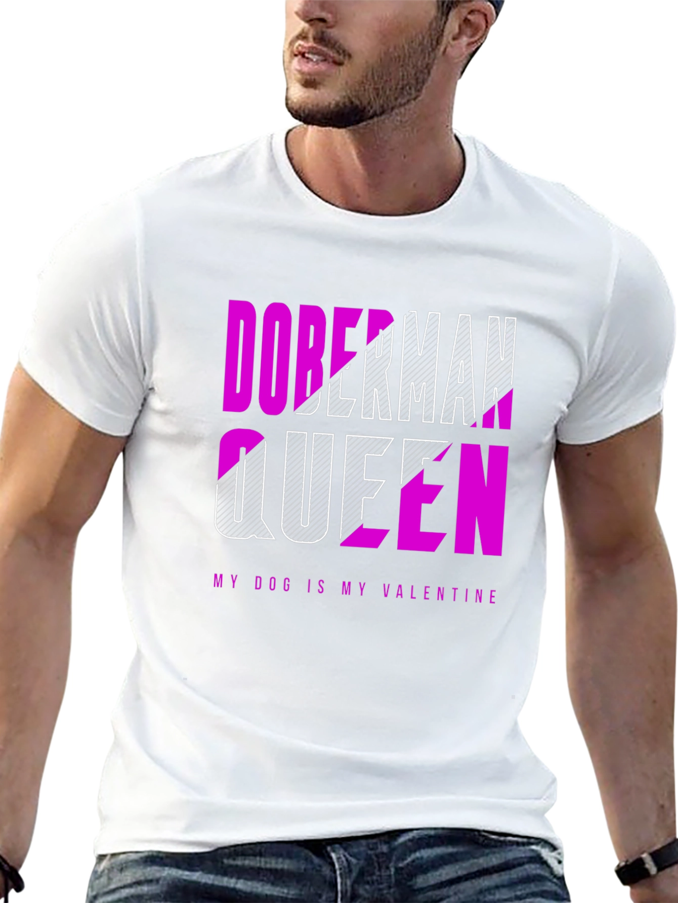 Doberman Queen Valentines Day T-Shirt