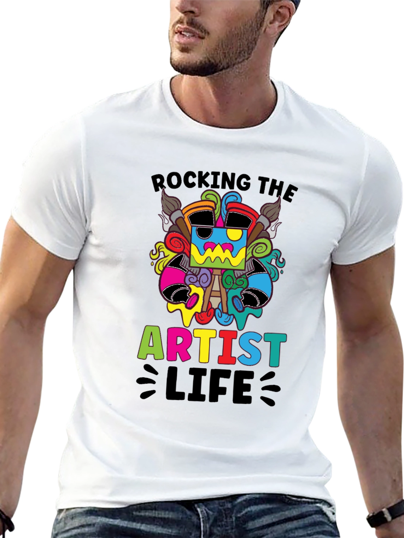 Rocking the Artist Life Black T-Shirt