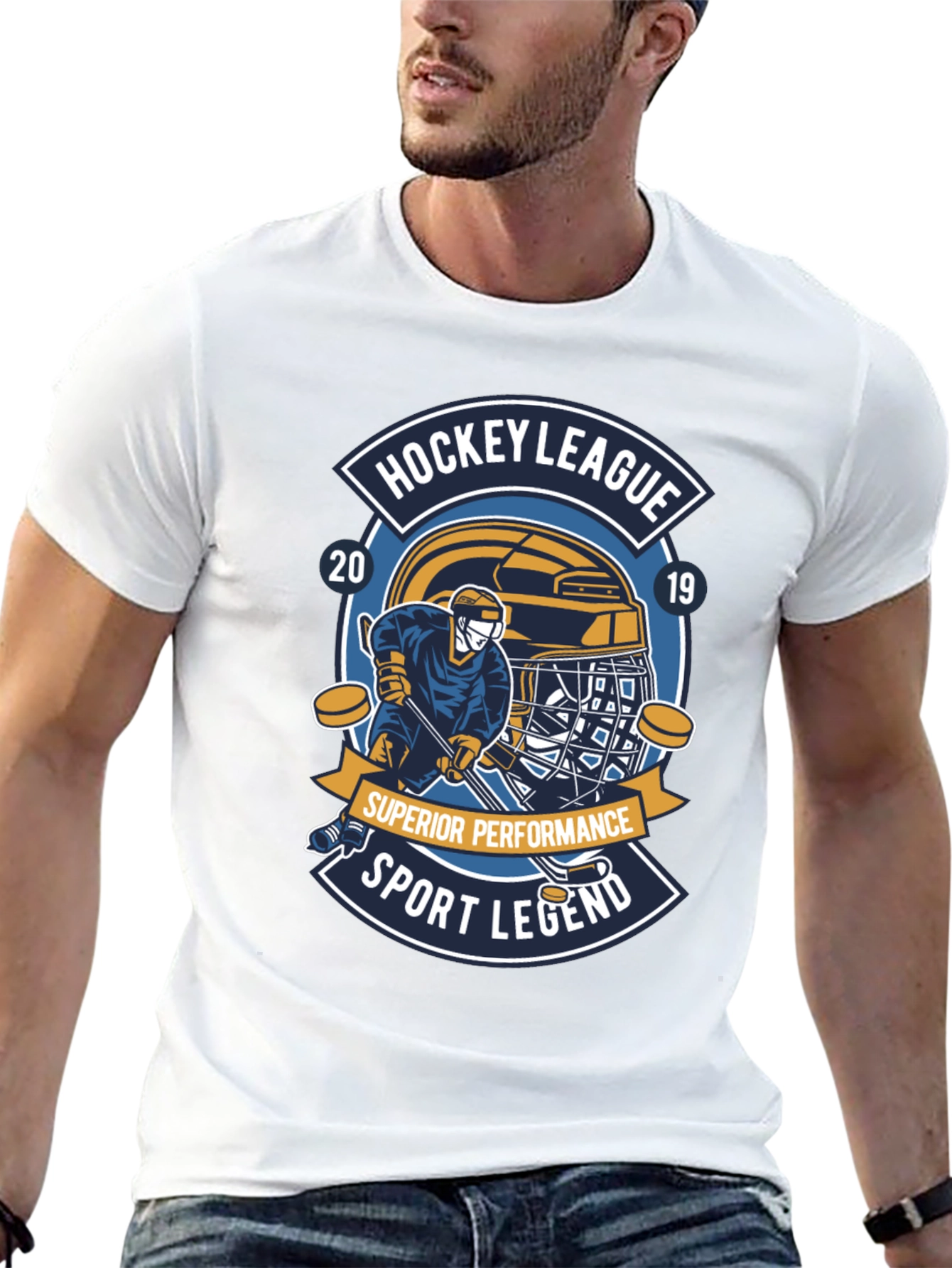 Hockey League 2019 Sport Legend Black T-Shirt