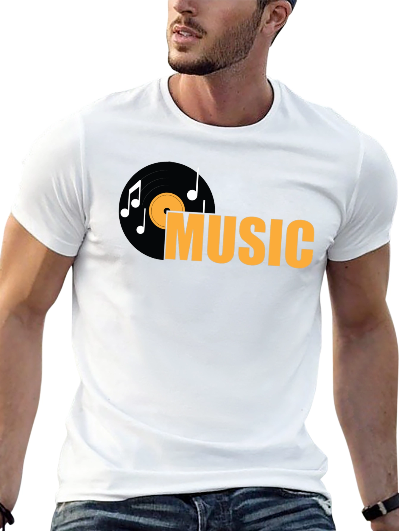 Music Vinyl Record Graphic T-Shirt
