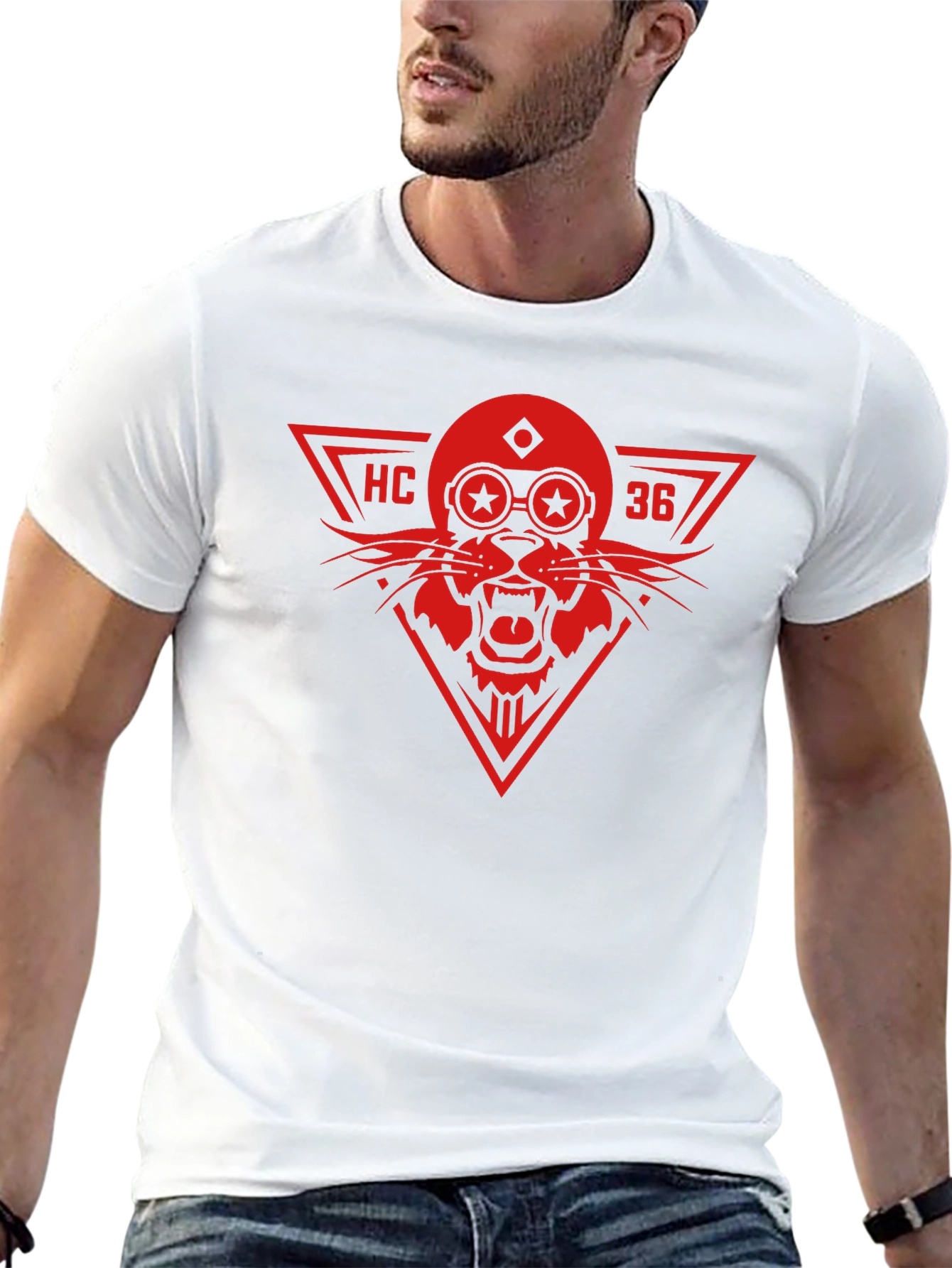 Red HC 36 Lion T-Shirt