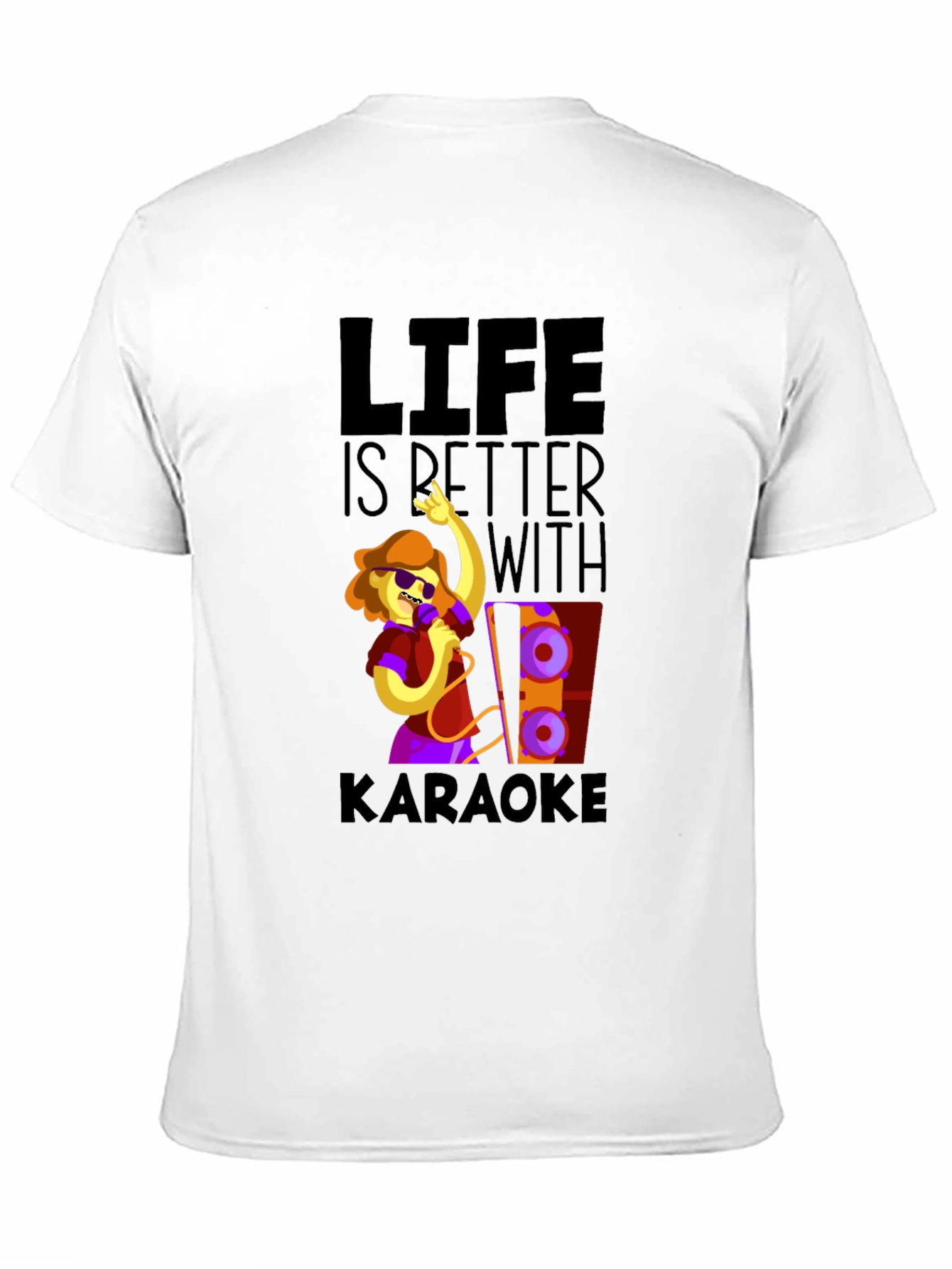 Karaoke Life Tee - Fun Music Lover Graphic T-Shirt