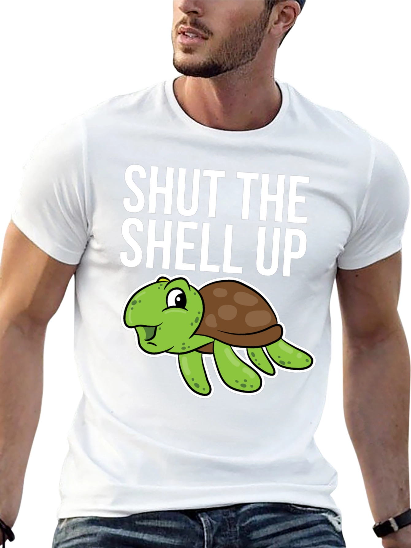 Shut the Shell Up Turtle Humor T-Shirt