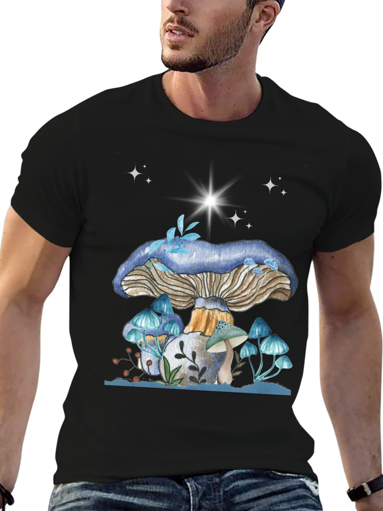 Mushroom Graphic Tee - Whimsical Design