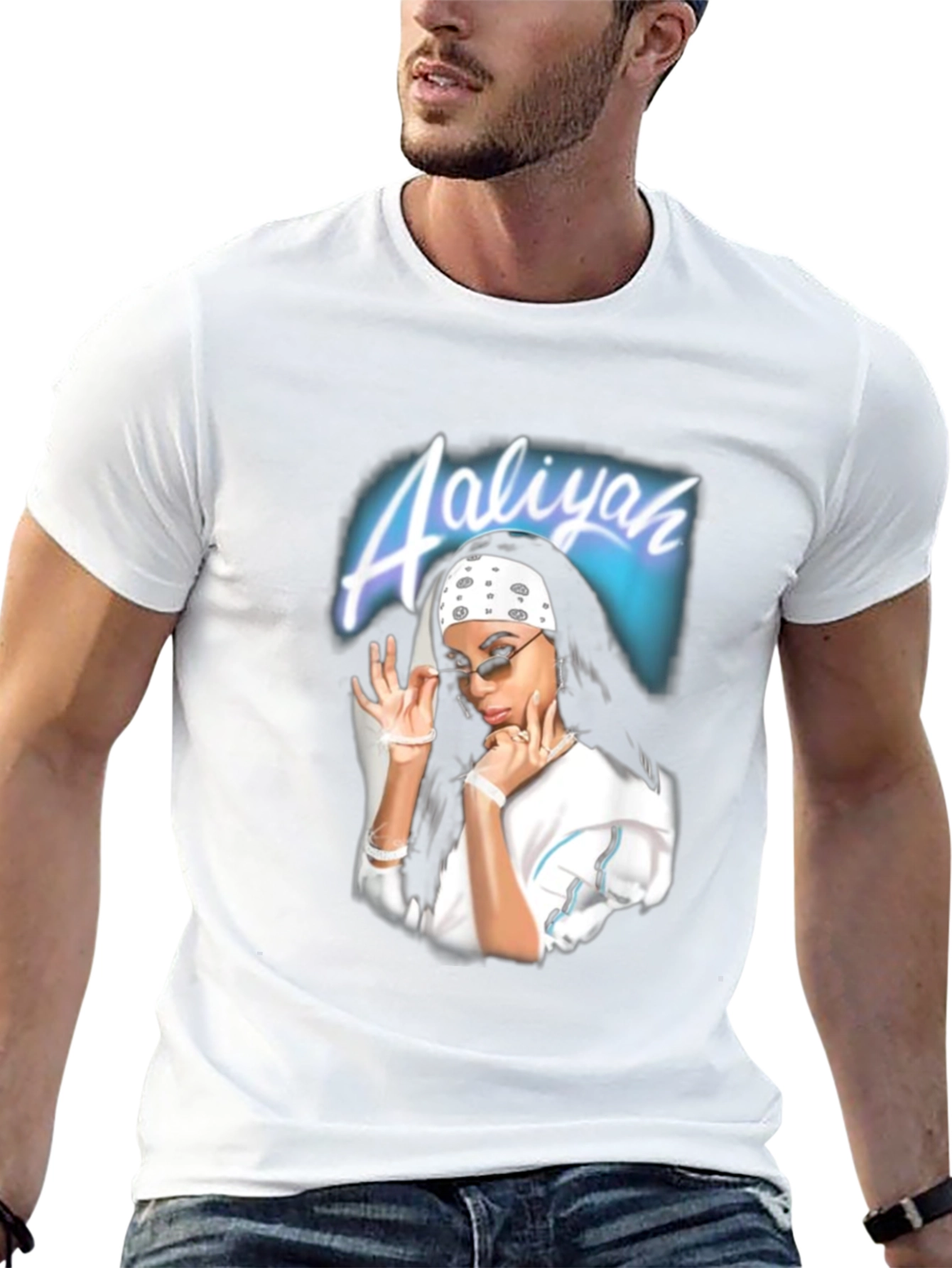 Aaliyah Graphic Print T-Shirt