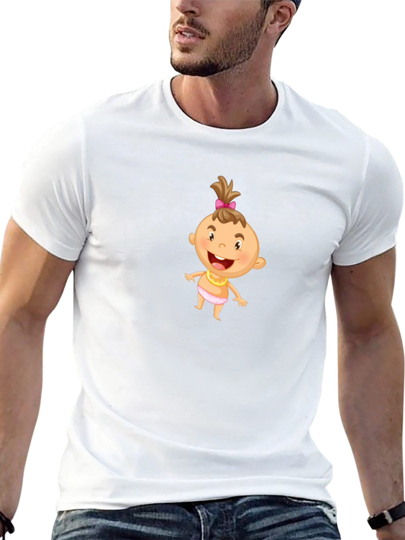 Funny Baby Graphic Tee - Cute Cartoon Infant T-Shirt