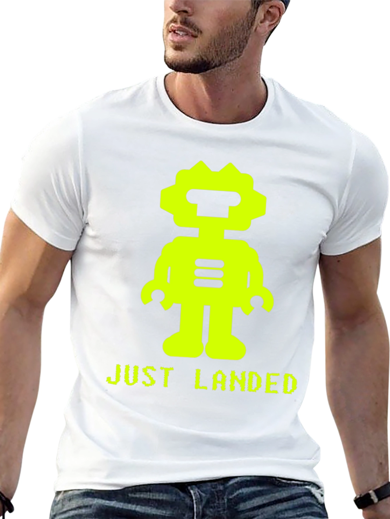 Just Landed Robot Graphic Tee