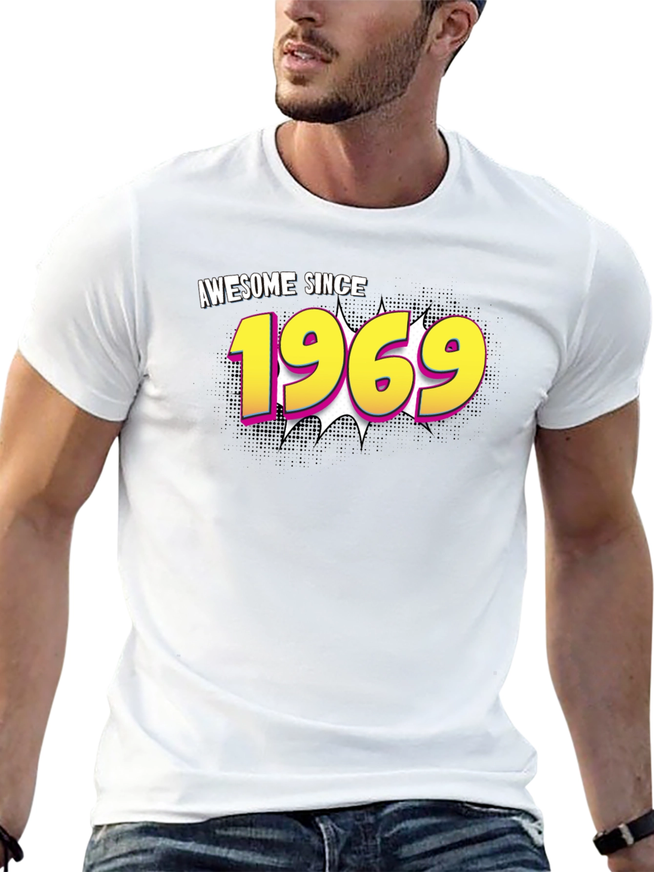 Awesome Since 1969 Graphic Tee - Birthday T-Shirt