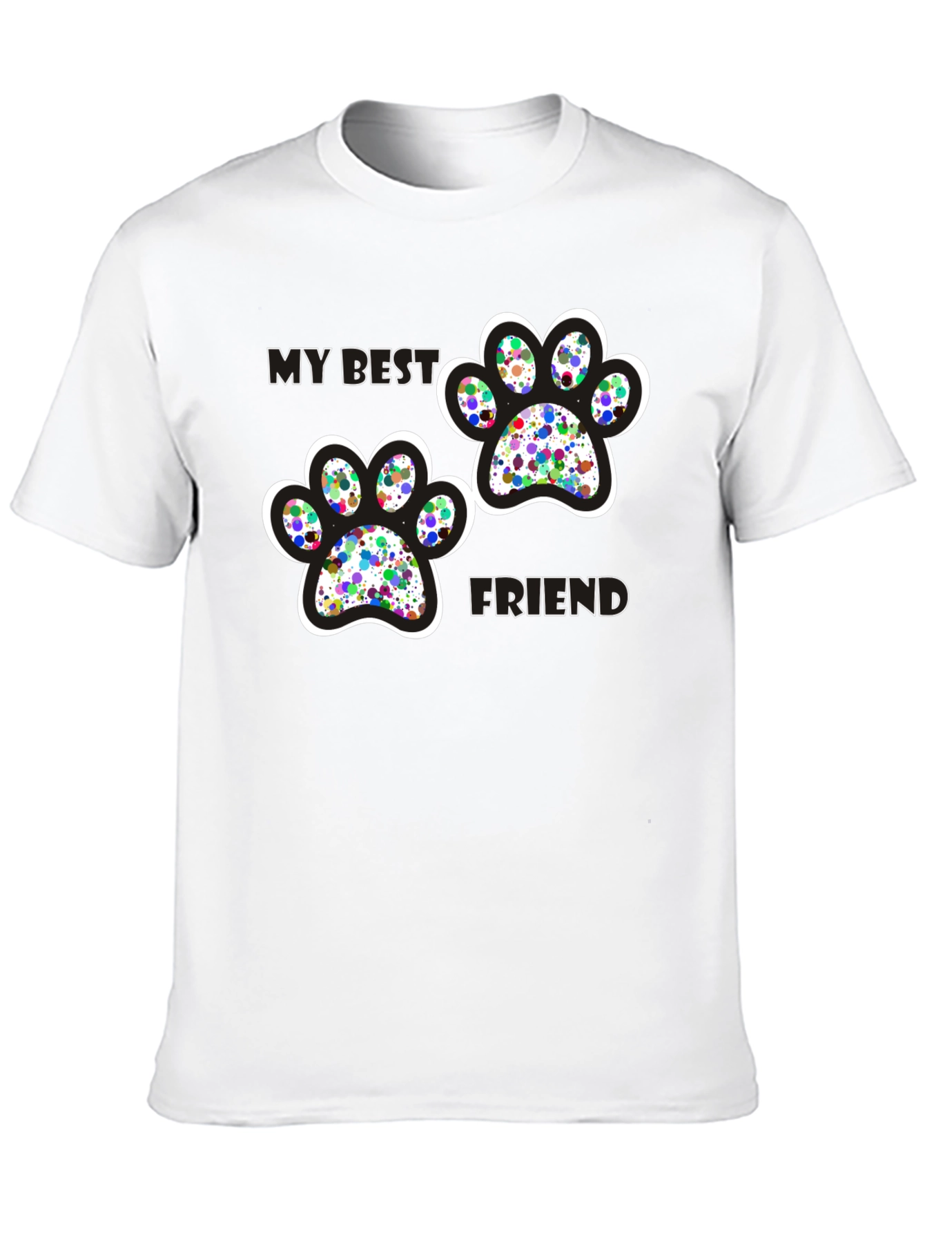 My Best Friend Paw Print T-Shirt