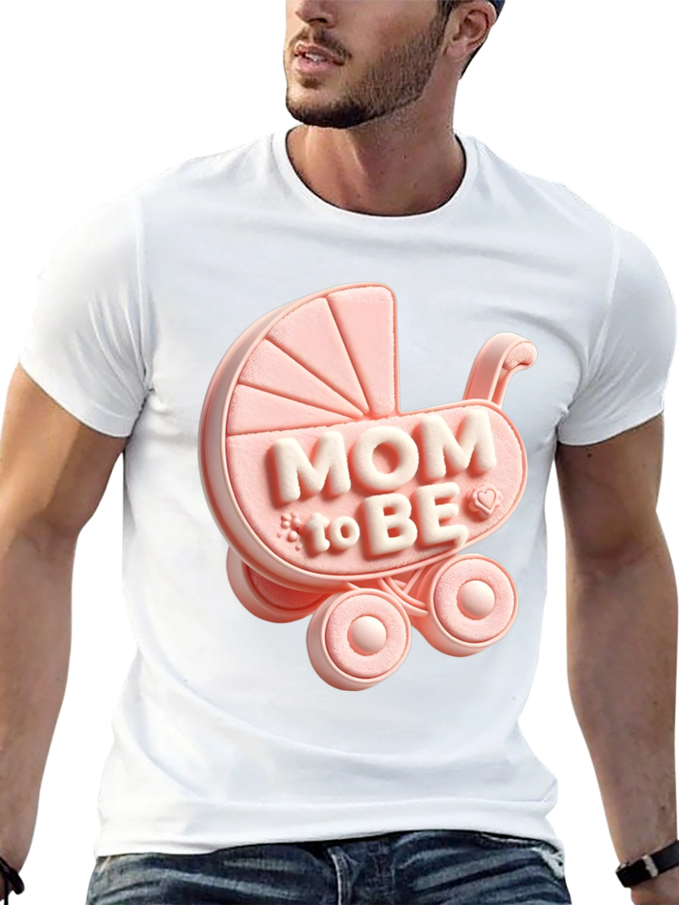 Mom To Be Baby Carriage T-Shirt