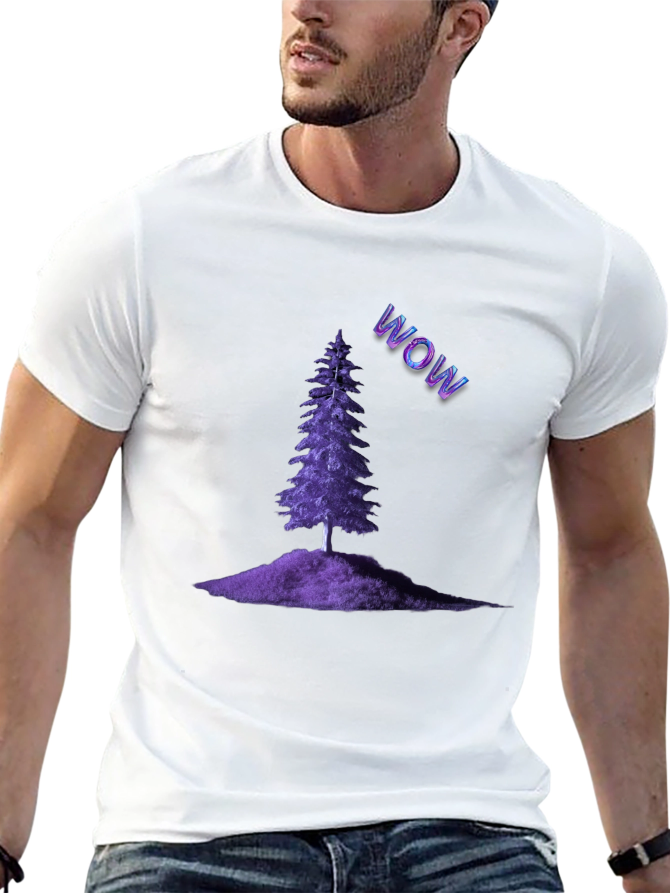 Purple Pine WOW Tee