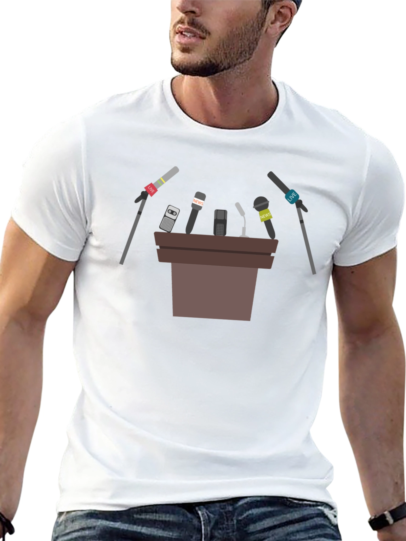 Press Conference Graphic T-Shirt - Stand Out!