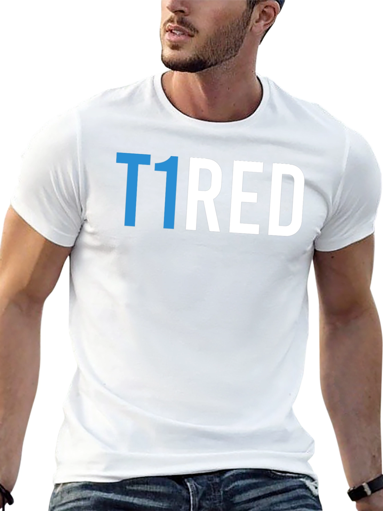 T1RED Graphic T-Shirt - Black Crew Neck