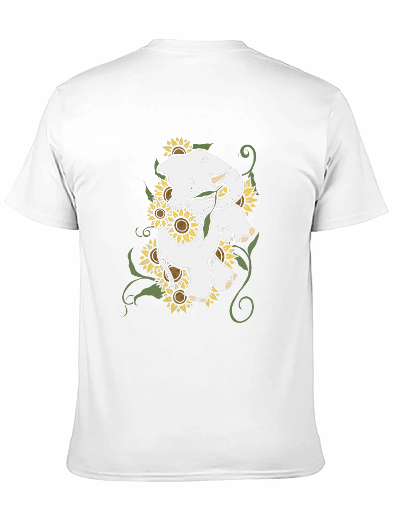 Elephant & Sunflower Graphic Tee