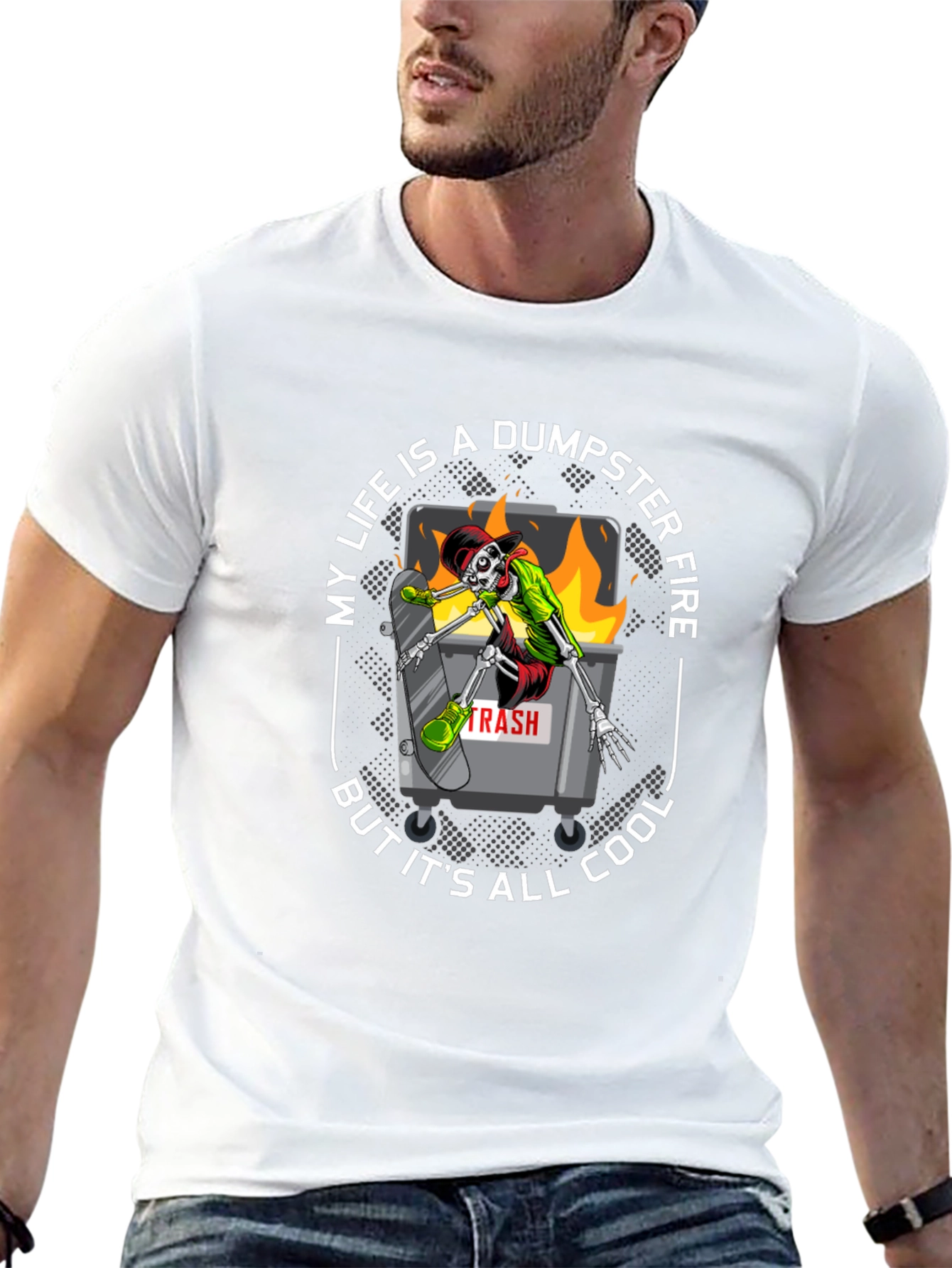Dumpster Fire Cool T-Shirt