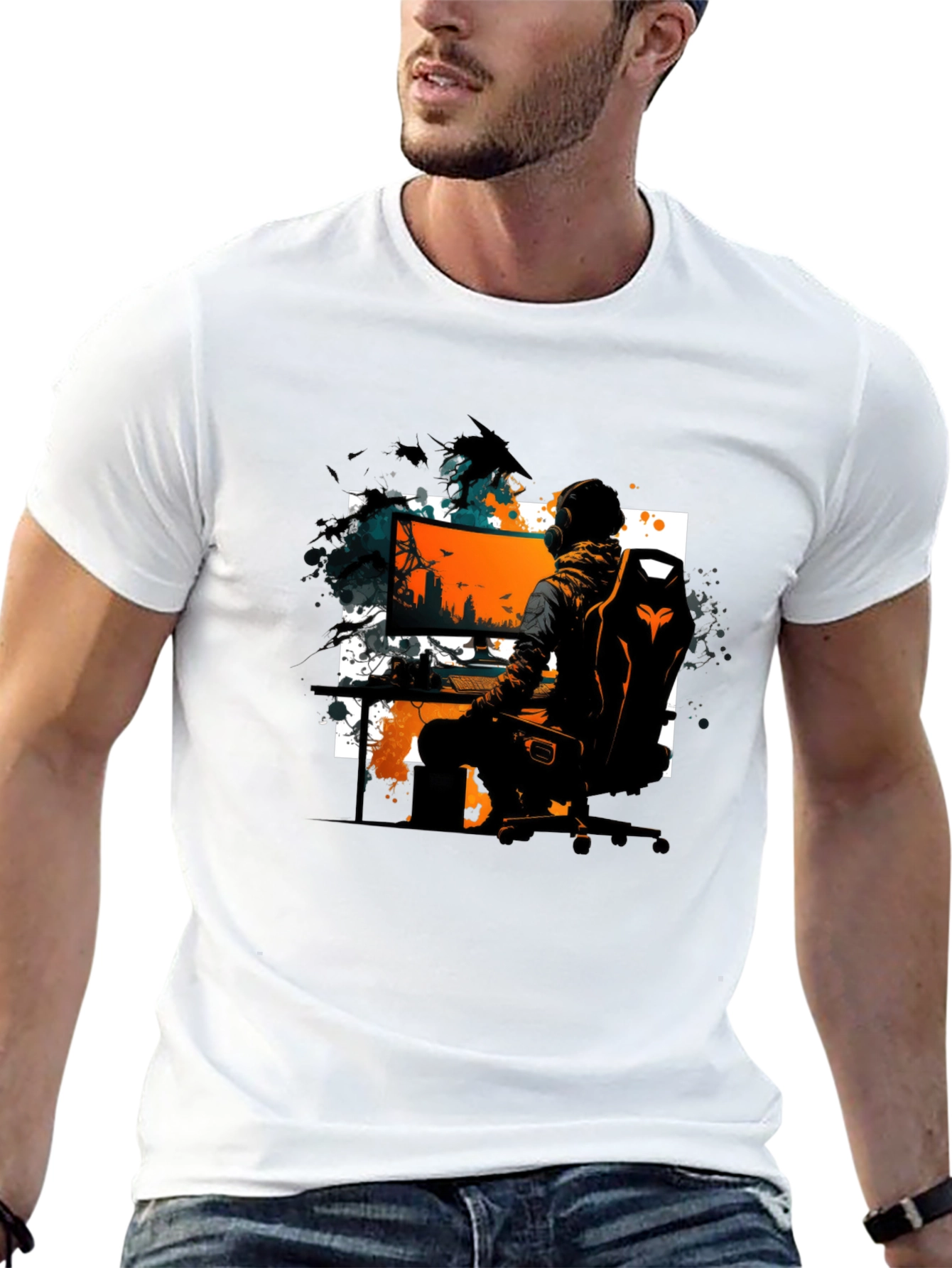 Gamer T-Shirt: Black Graphic Tee for Gaming Enthusiasts