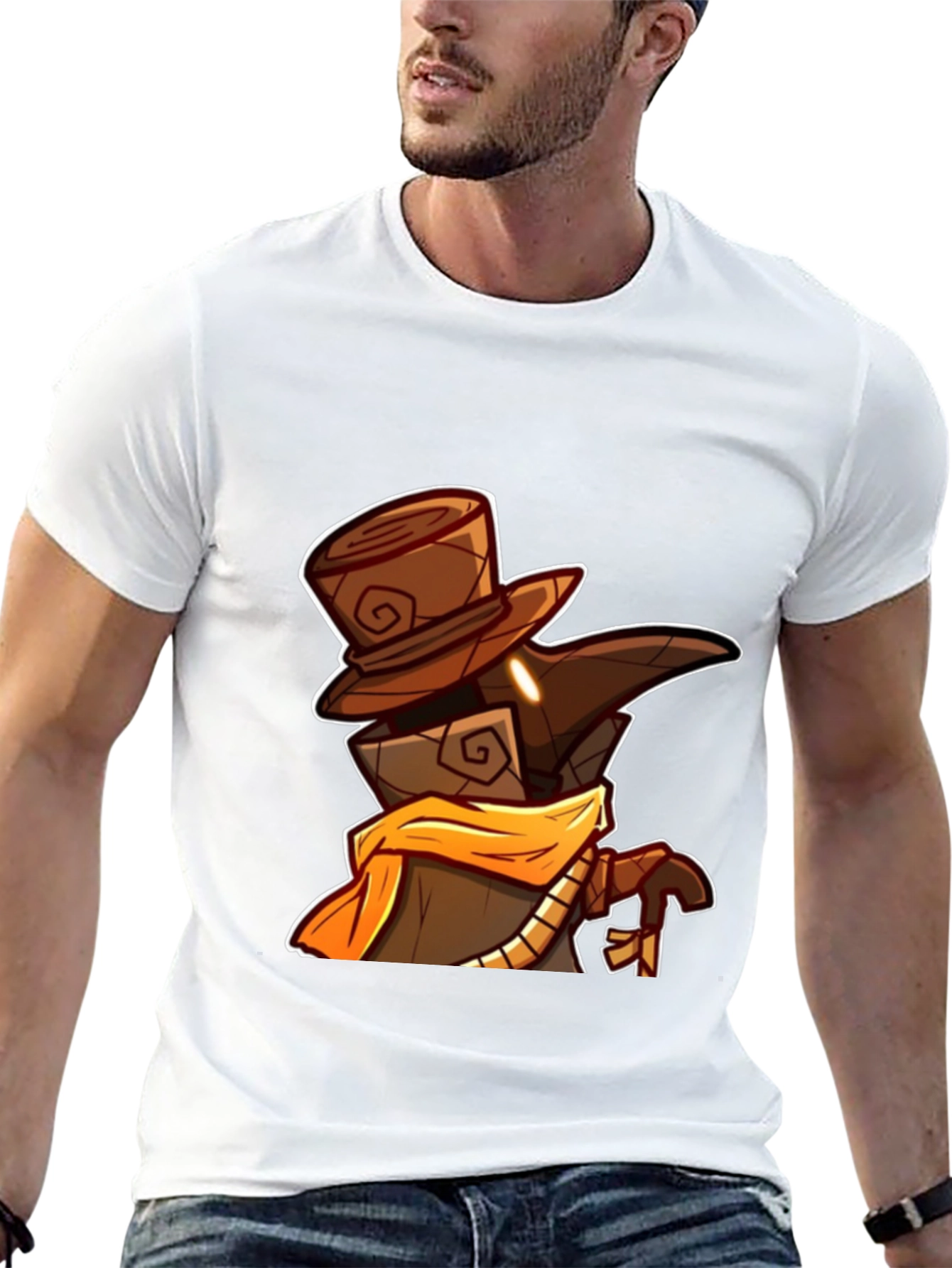 Cartoon Plague Doctor Graphic Tee
