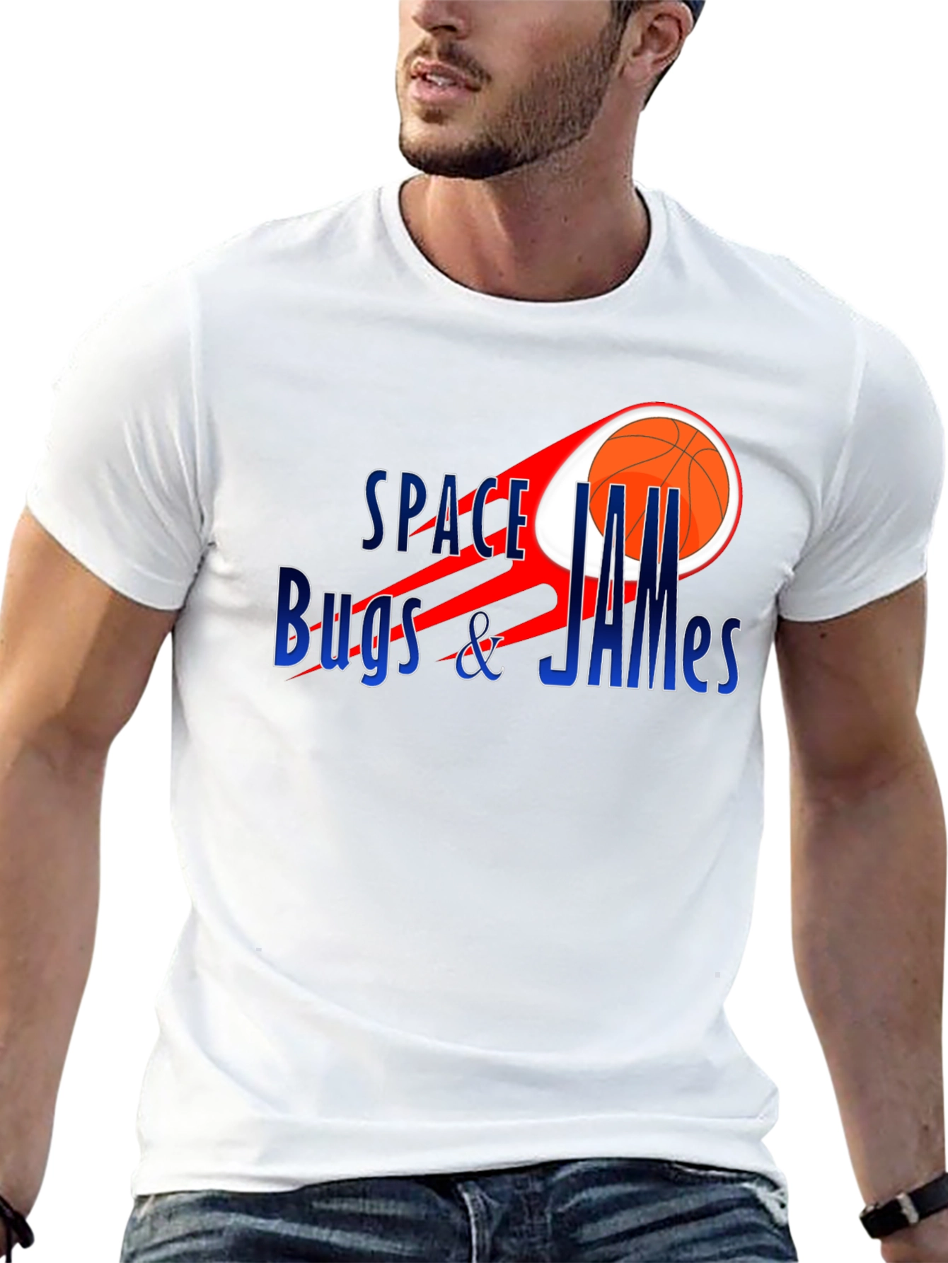Space Jam Bugs & James Black T-Shirt