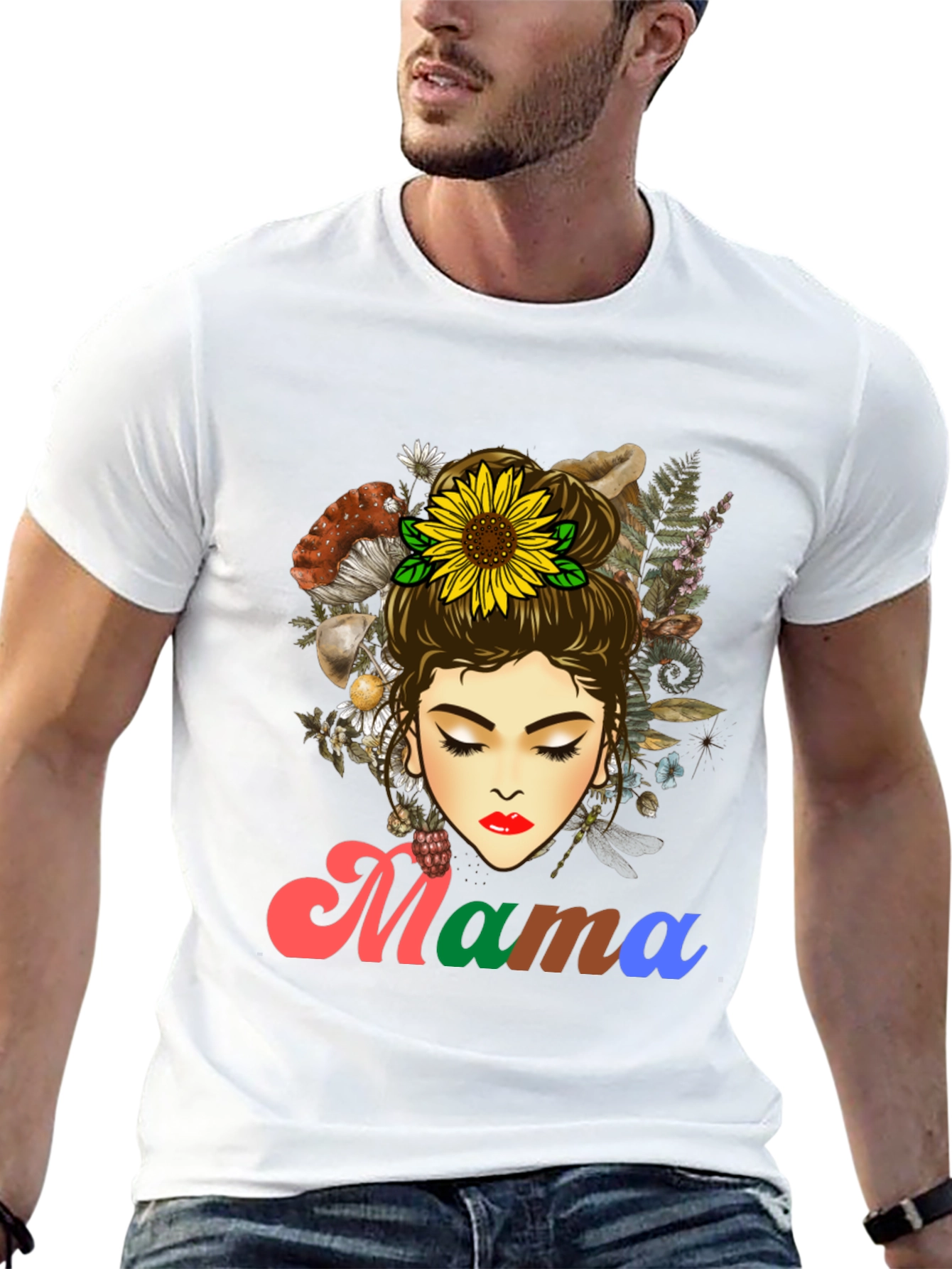 Mama Sunflower Graphic T-Shirt