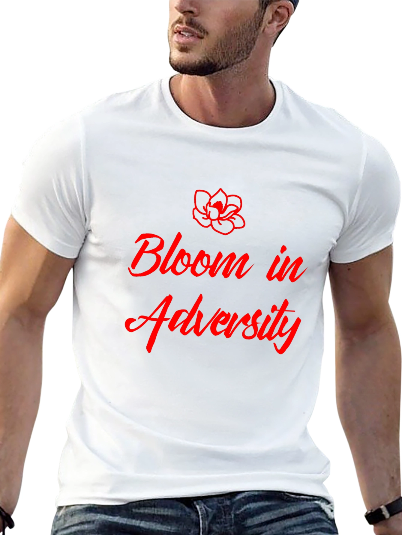 Bloom in Adversity Graphic Tee - Stylish and Inspiring