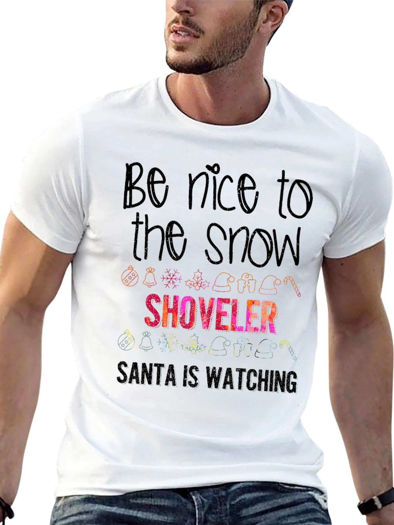 Snow Shoveler Christmas T-Shirt