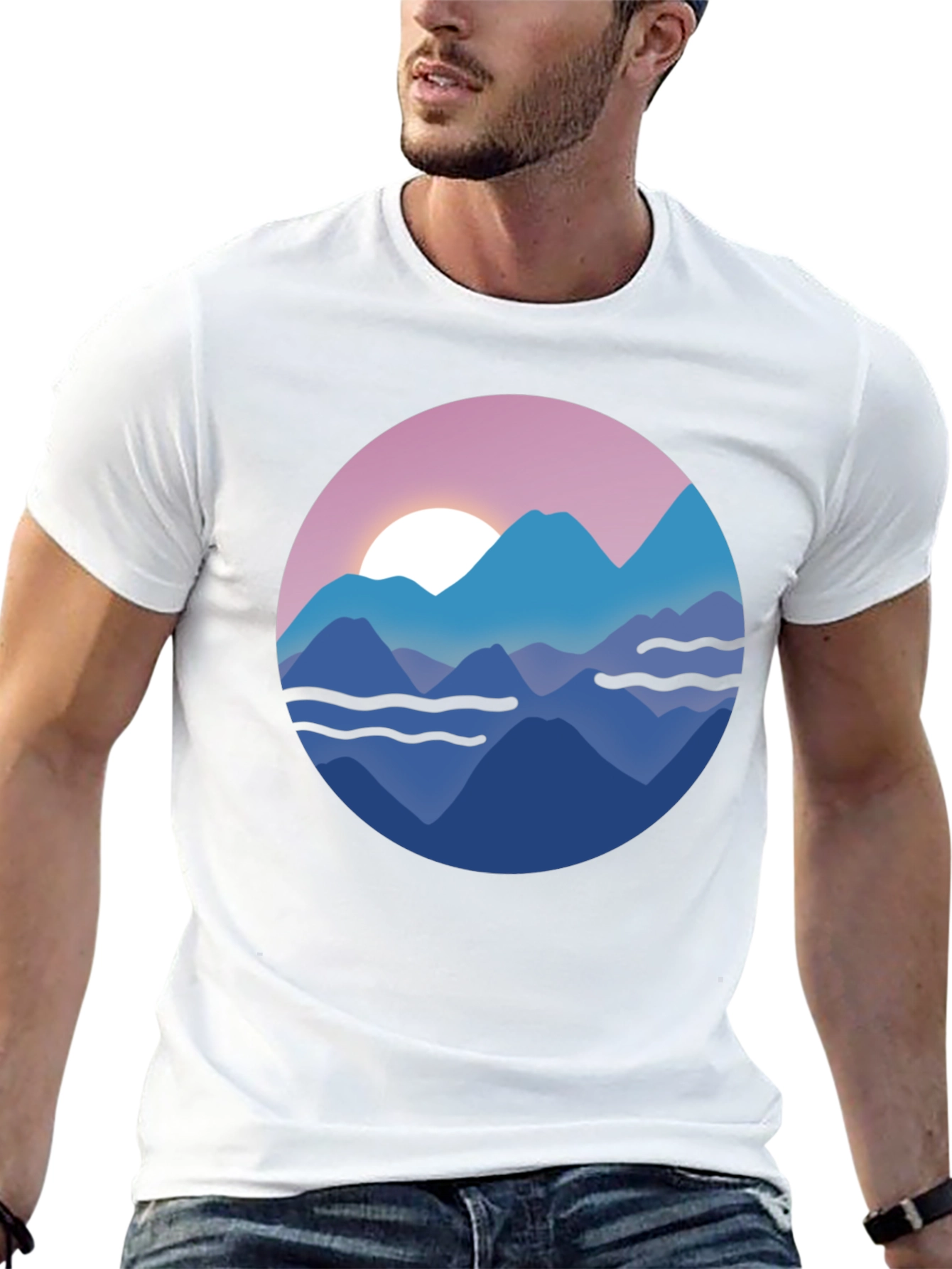Mountain Sunset Graphic T-Shirt