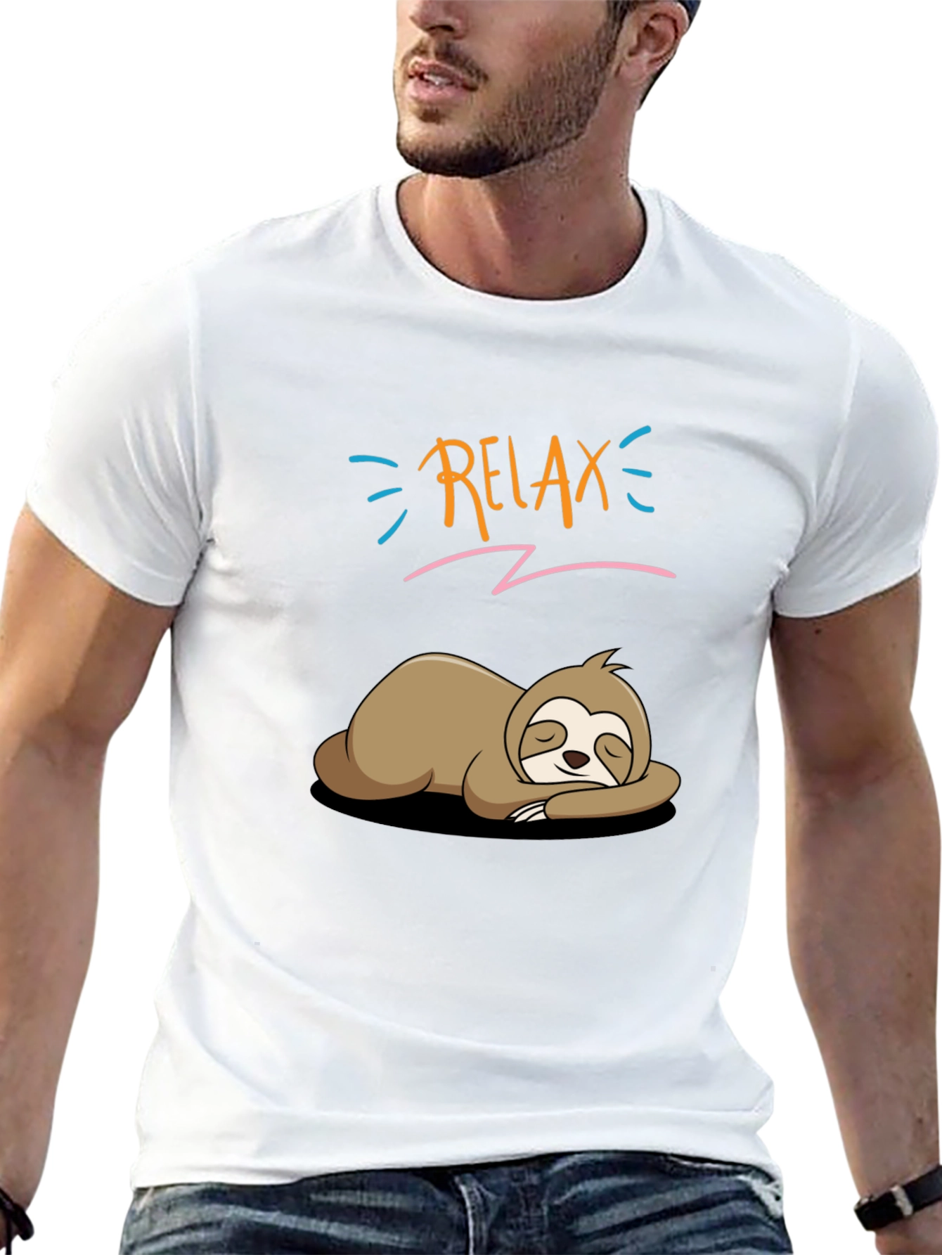Relax Sloth T-Shirt - Funny Lazy Animal Tee