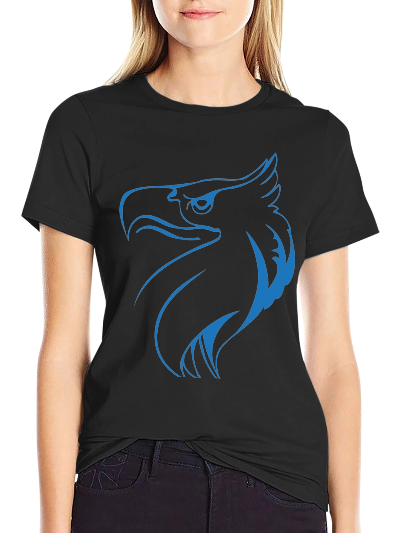 Eagle Graphic Tee - Black Short Sleeve T-Shirt