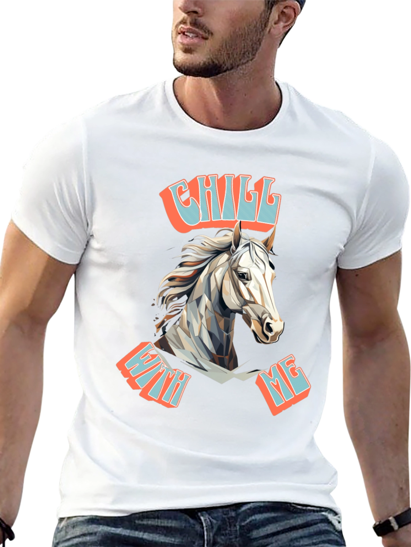 Chill With Me Horse Graphic Tee