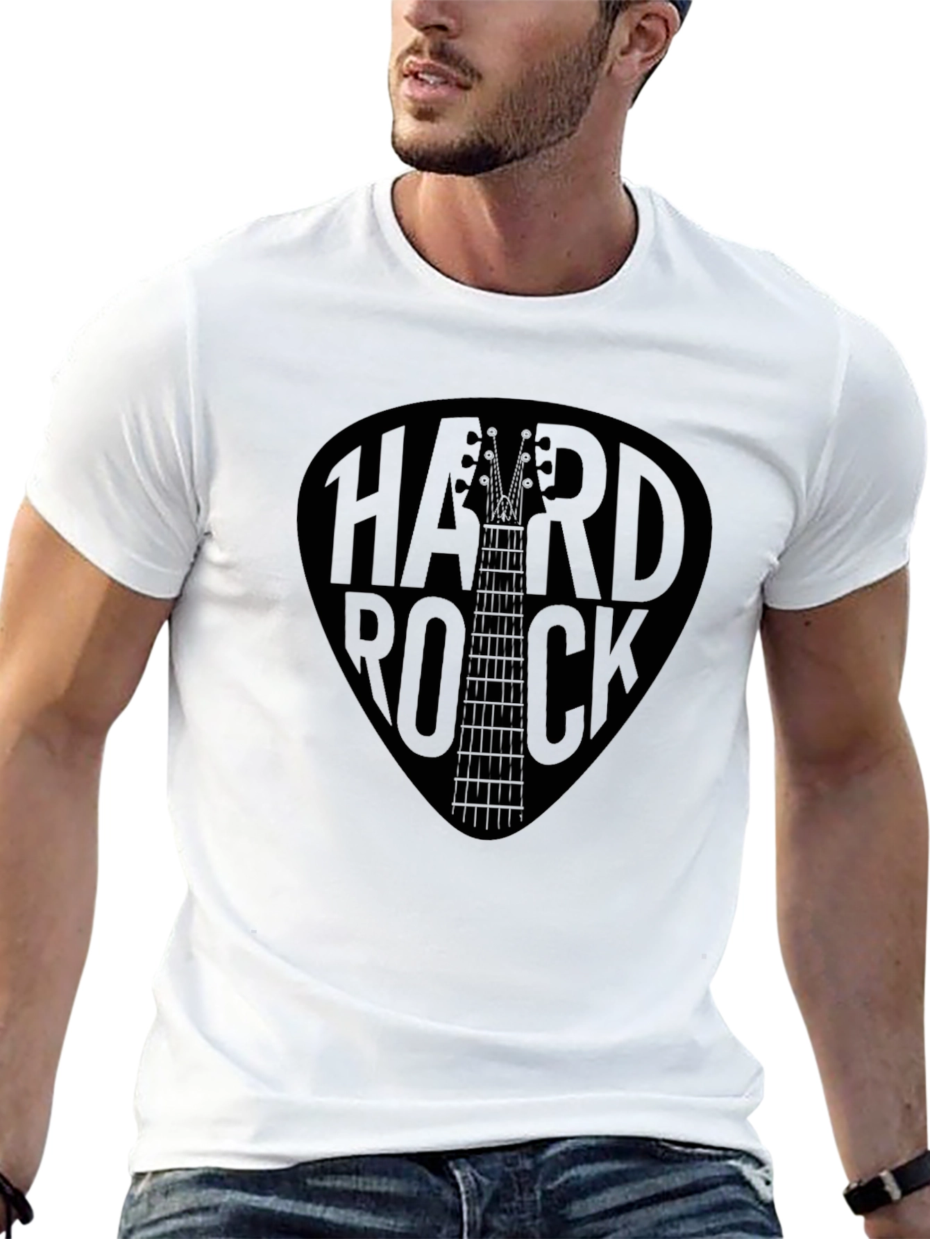 Hard Rock Guitar Pick T-Shirt - Black