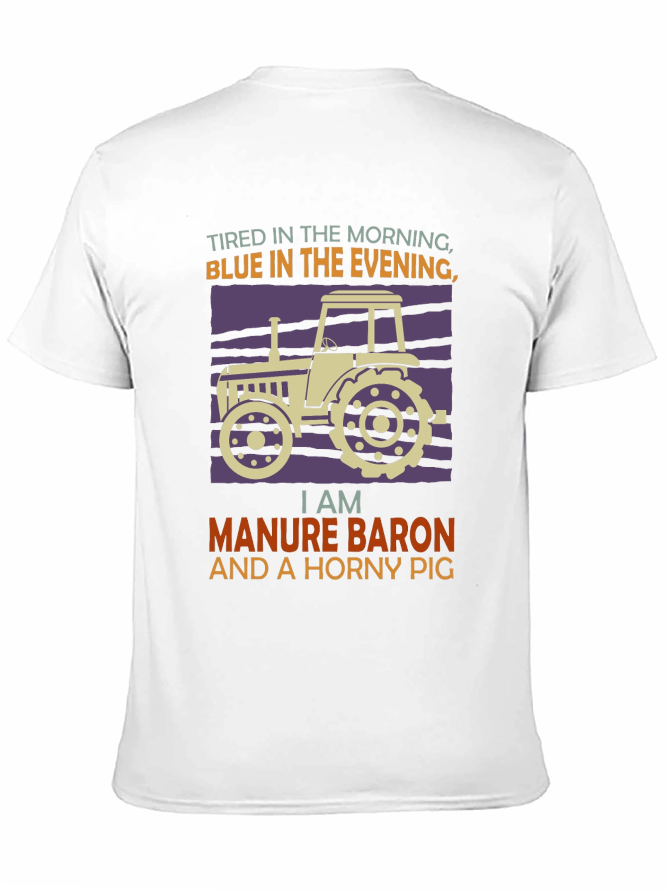 Manure Baron Tractor Graphic T-Shirt