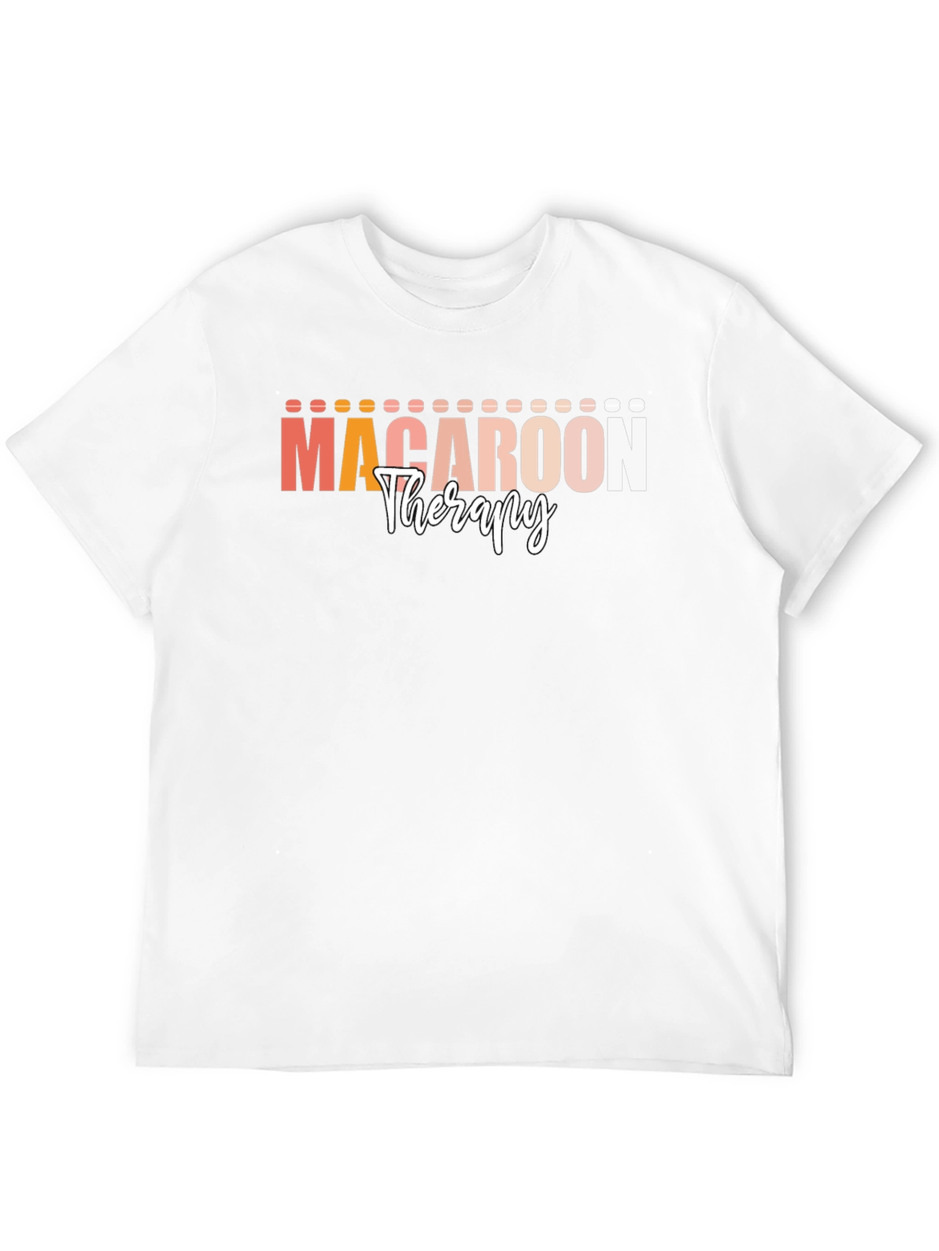 Macaroon Therapy Graphic Tee - Stylish Comfort