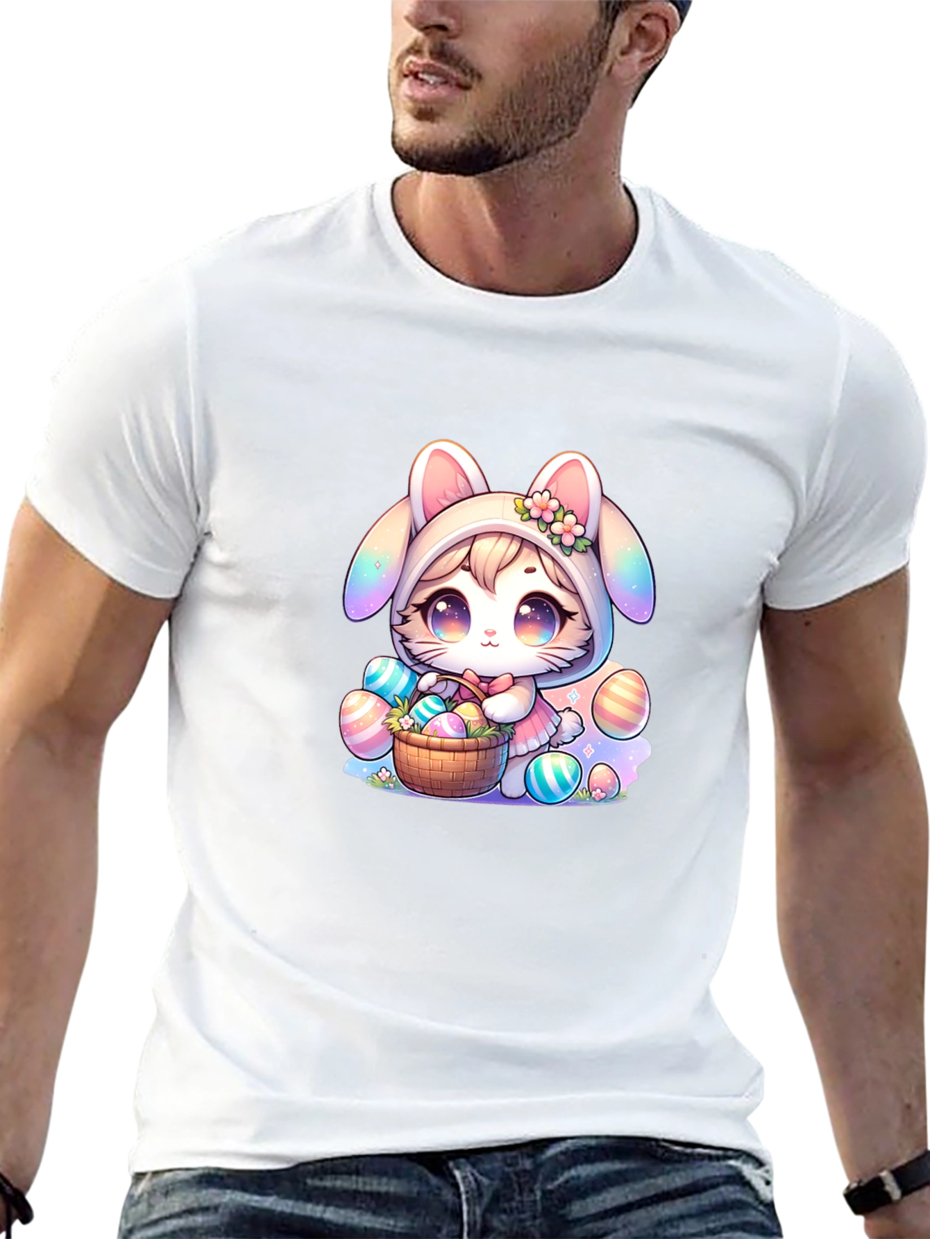 Cute Bunny & Easter Egg T-Shirt