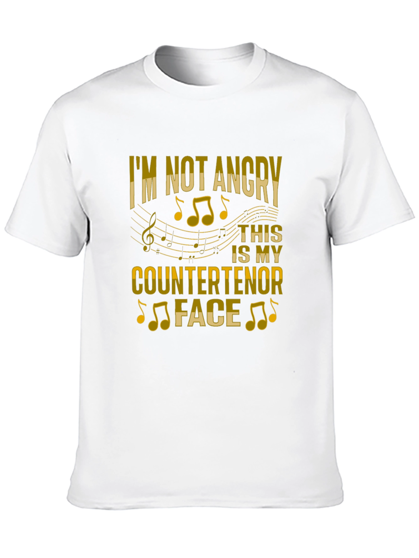 Countertenor Face T-Shirt - Music Lover Tee