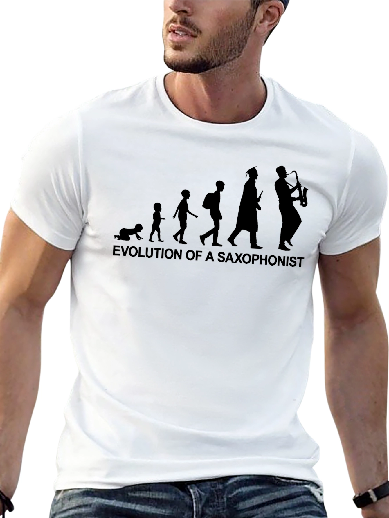 Evolution of a Saxophonist T-Shirt