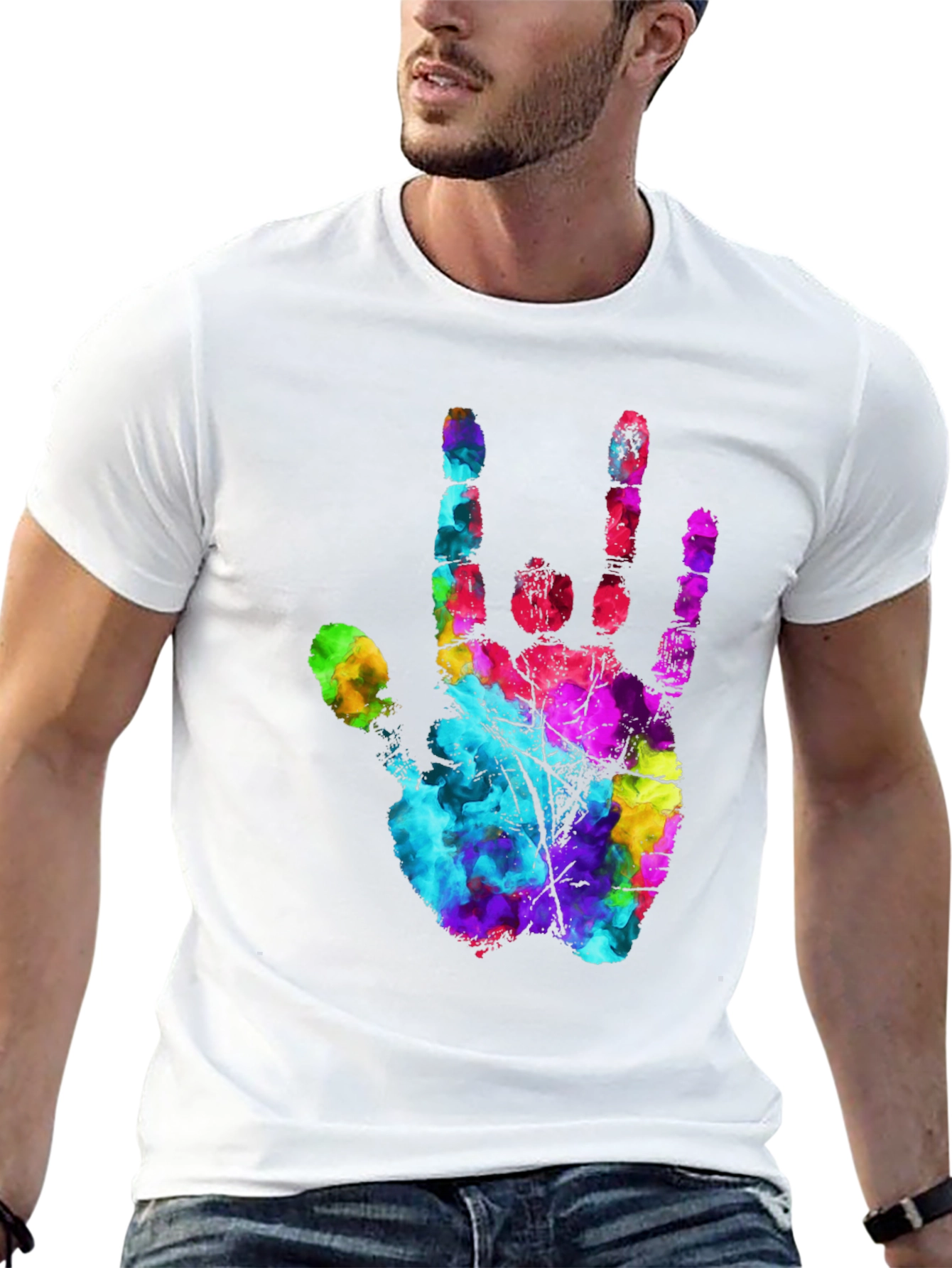 I Love You Hand Sign Black T-Shirt