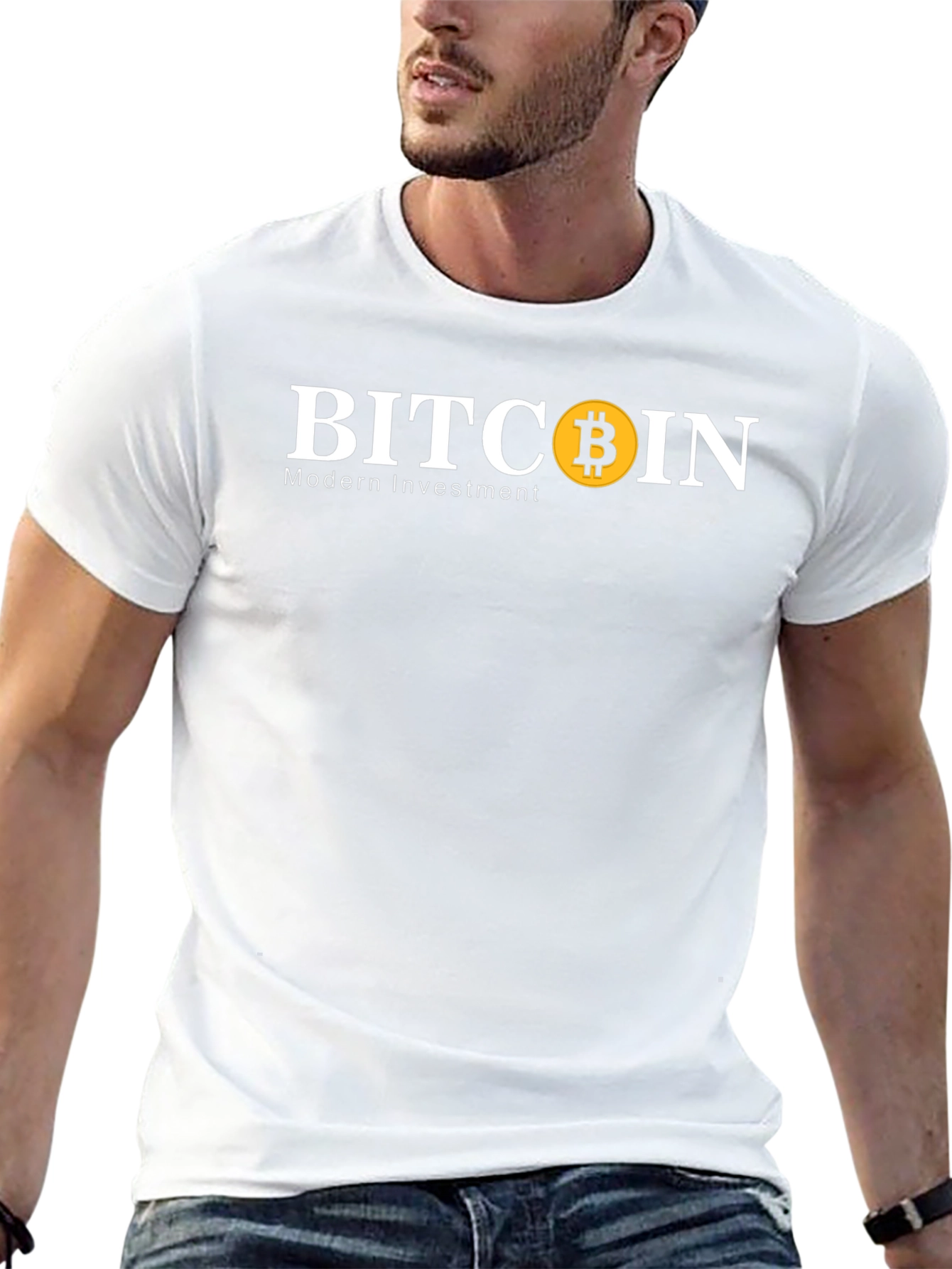 Bitcoin Modern Investment Black T-Shirt